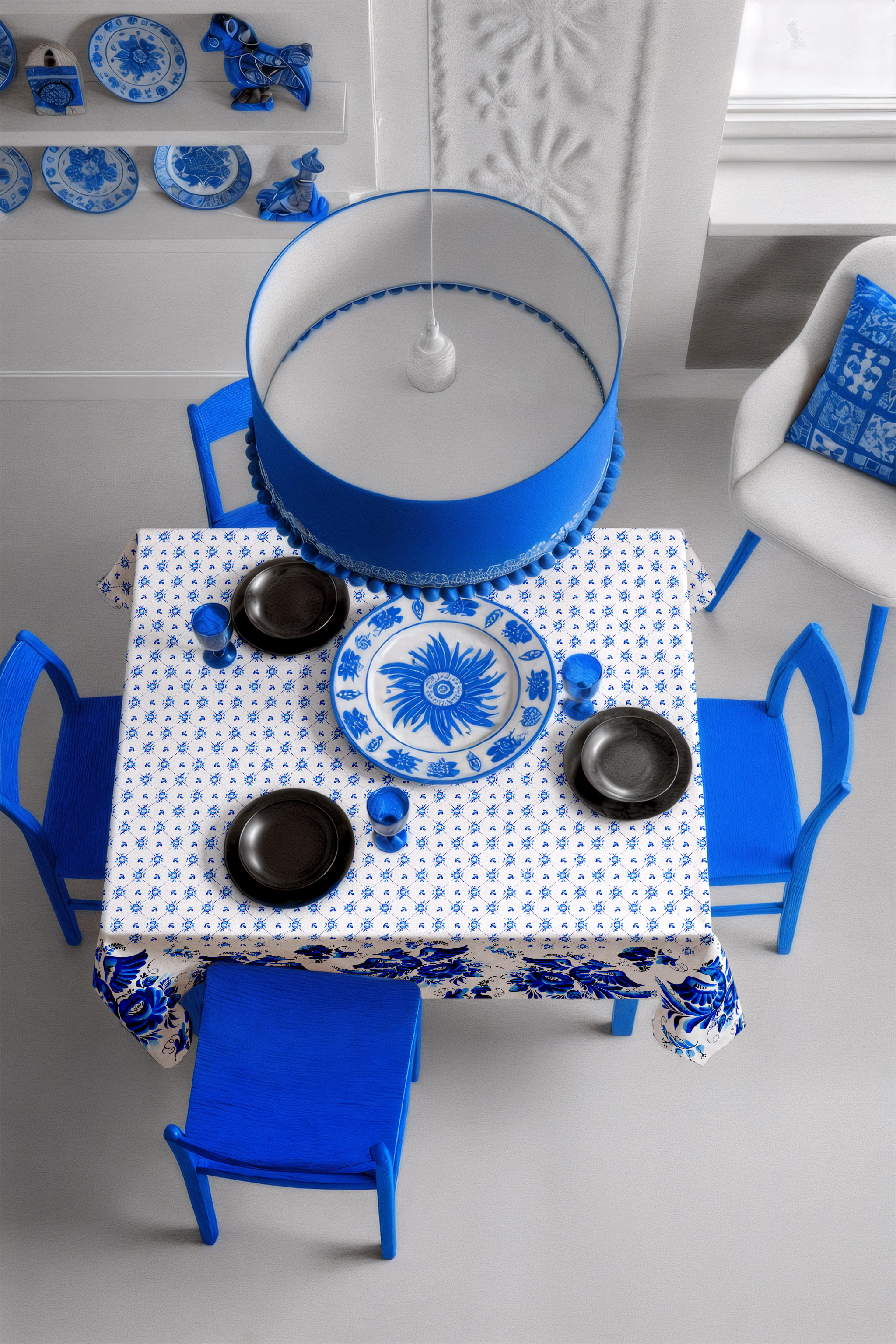 Скатерть Унисон Гжель 0