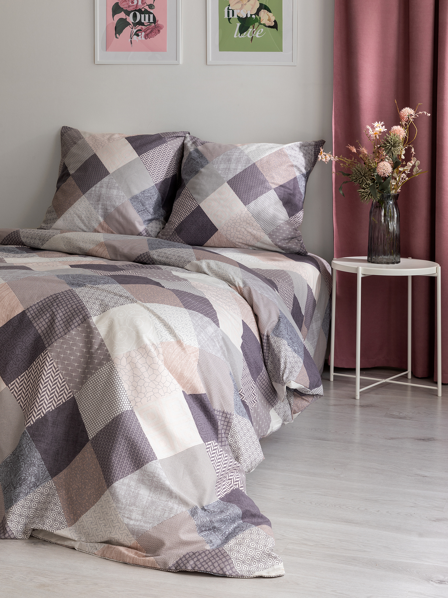 

Постельное белье Patchwork, Фиолетовый