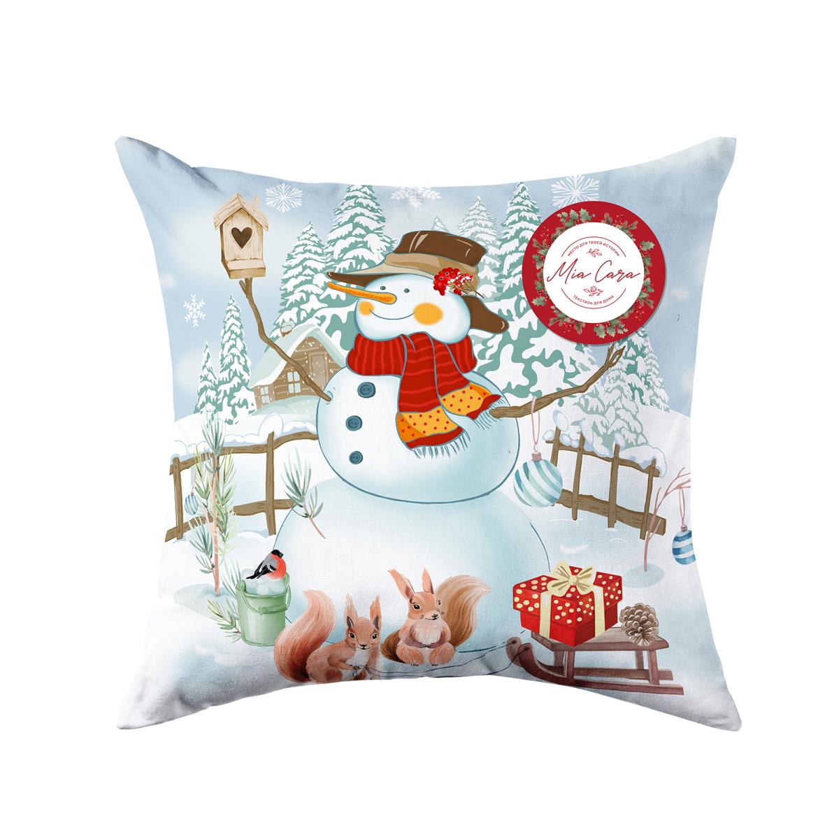Подушка декоративная Mia Cara Снеговик 2