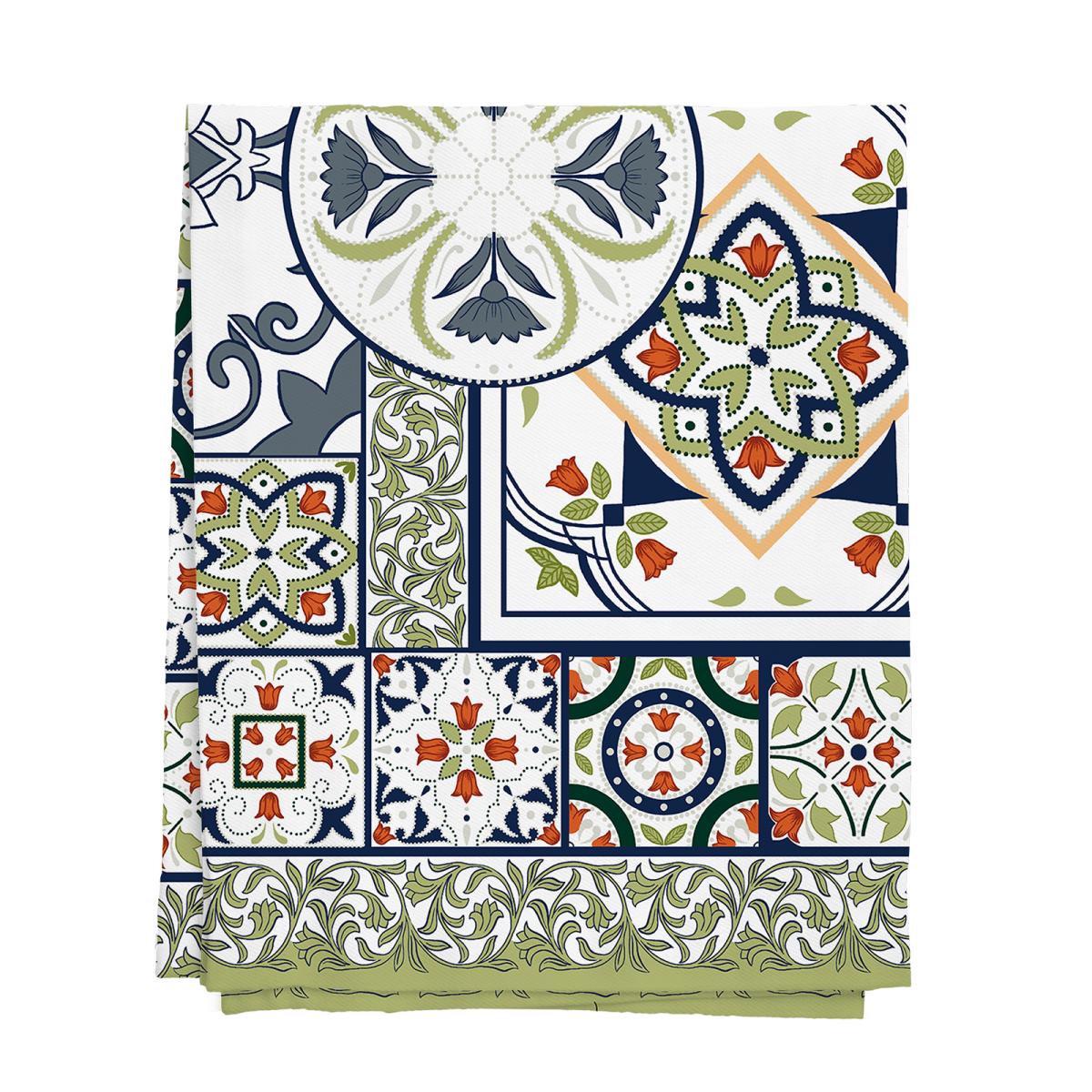 Скатерть рогожка "Азулежу", Mia Cara 5