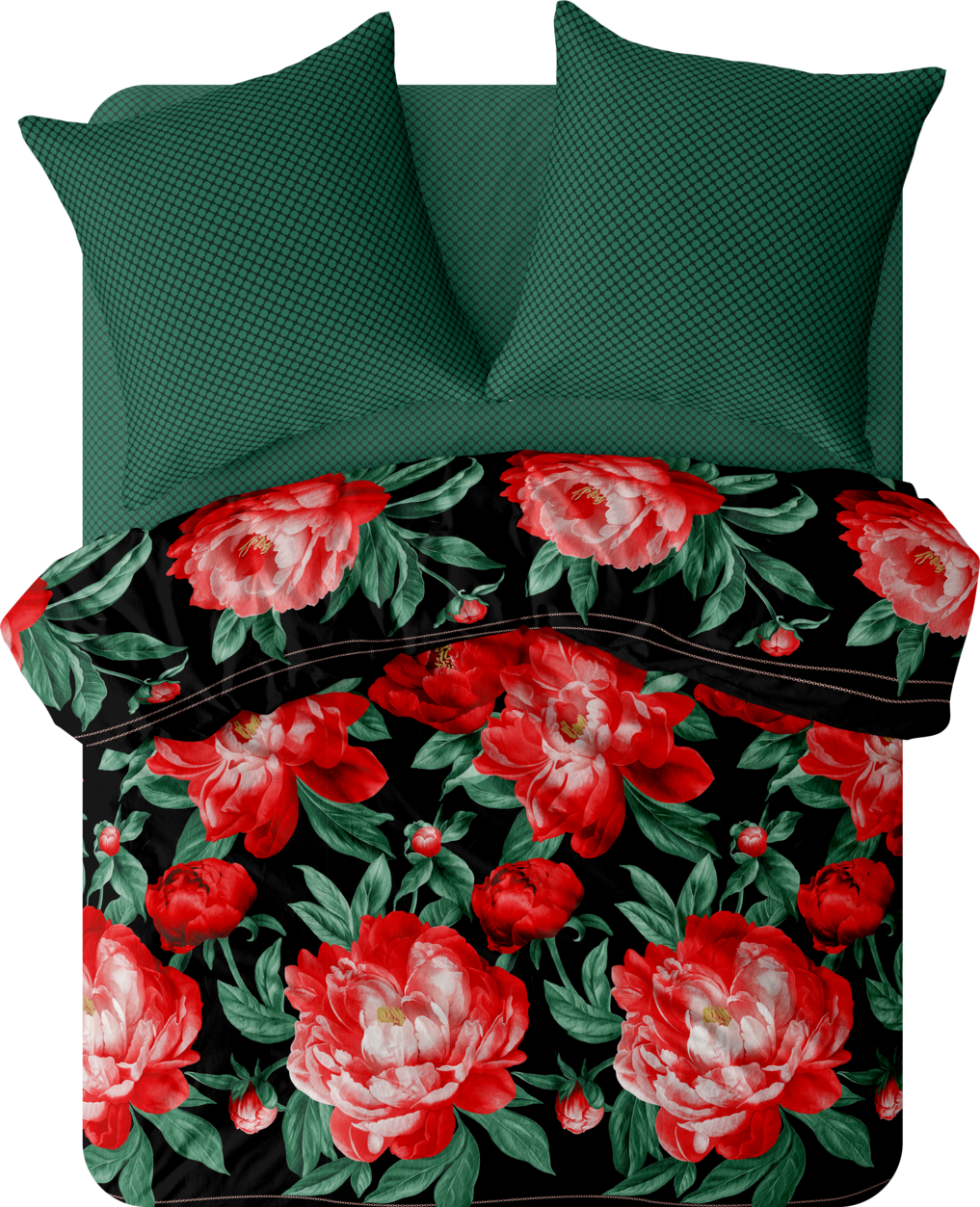 Постельное бельё Флоранс Алые пионы 3