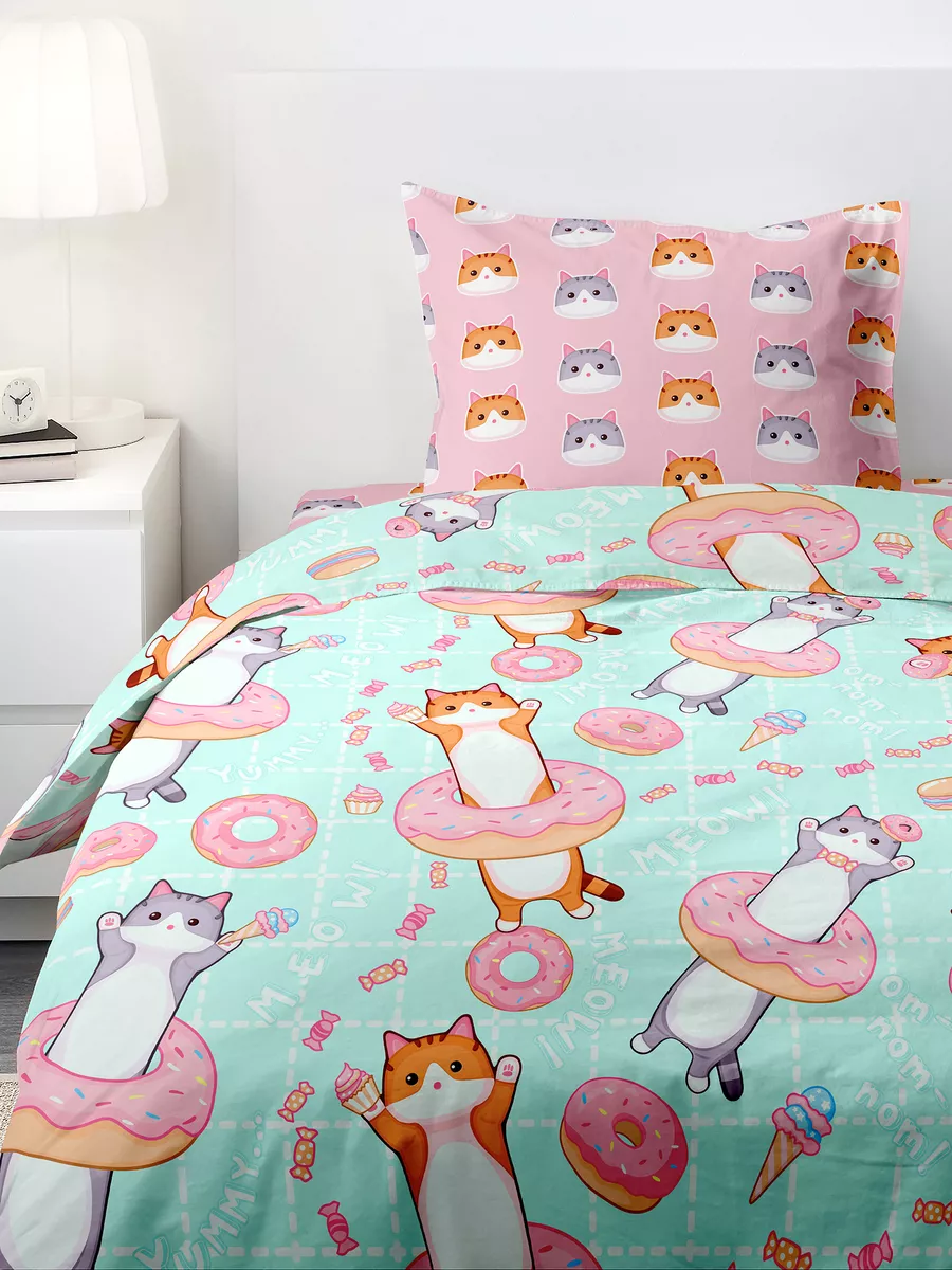 Постельное бельё Juno Кот батон 2