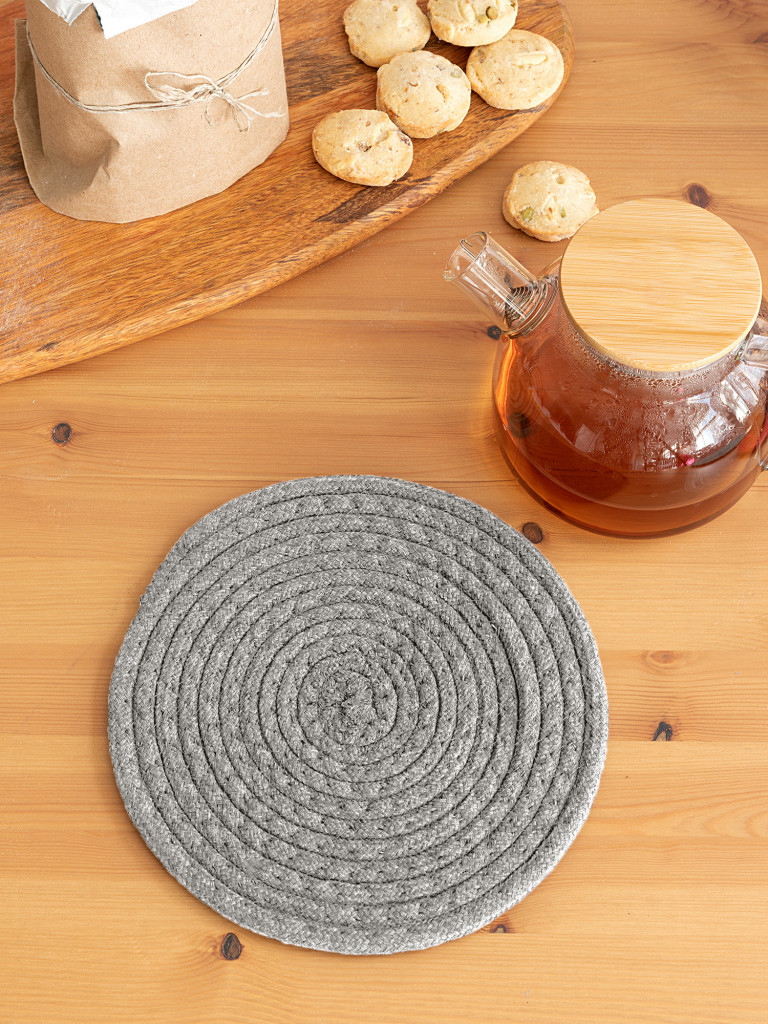 Подставка под горячее, серый, Унисон 2