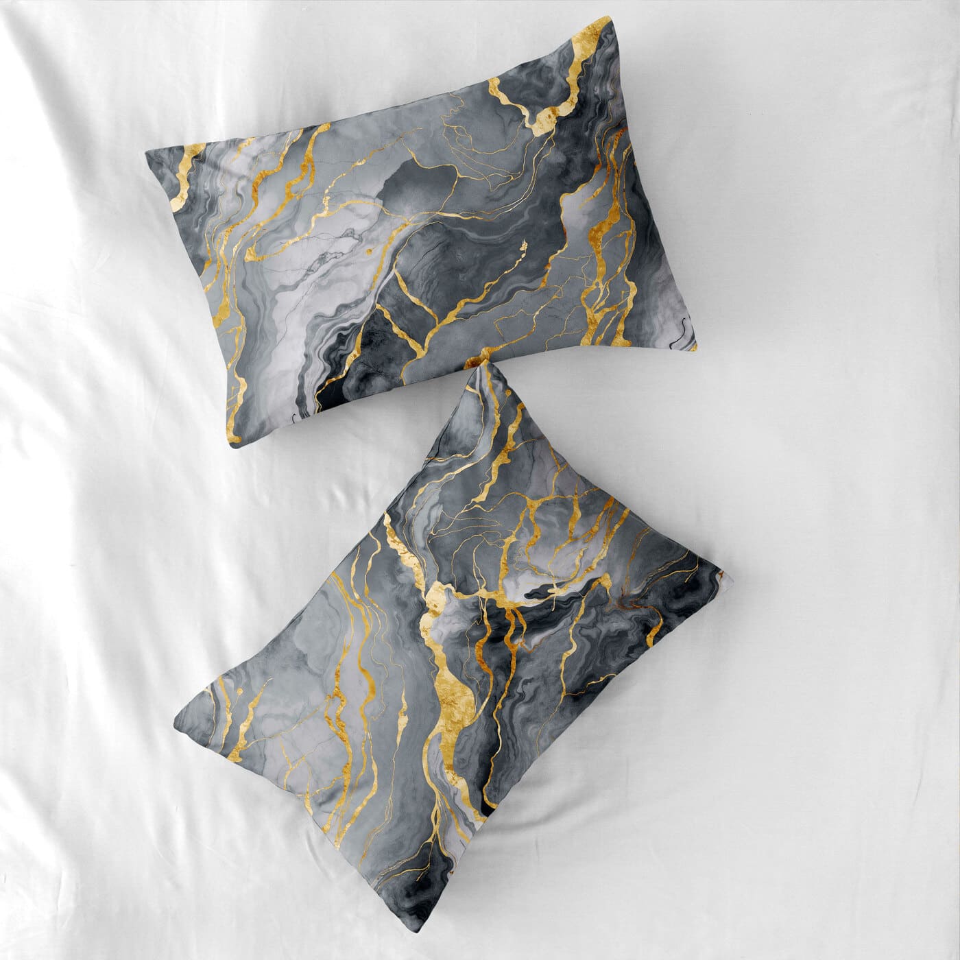 Комплект наволочек Унисон Серый мрамор 0
