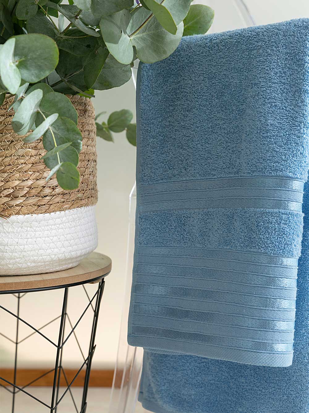 Полотенце махровое "Патрисия", голубой, Mia Cara 2