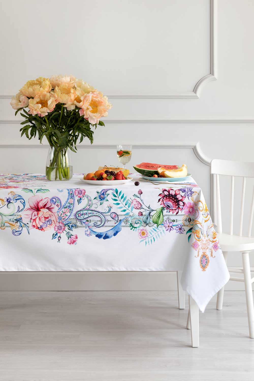 Скатерть рогожка "Камелия", Mia Cara 1