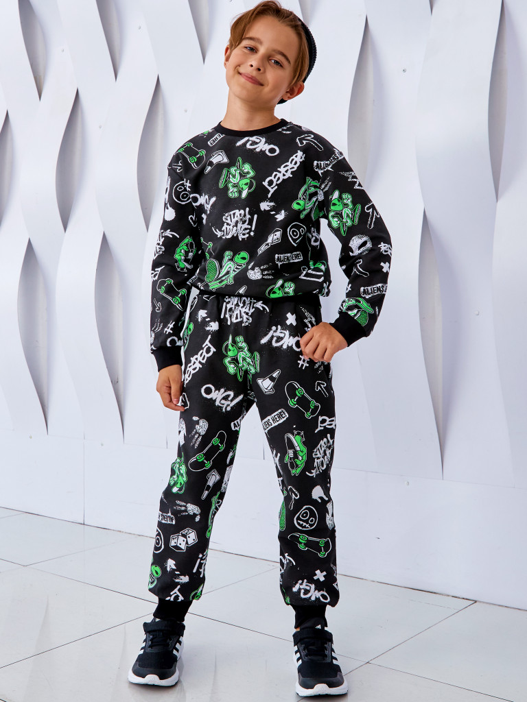 Брюки "MAKE CONTACT", черный, Juno 1