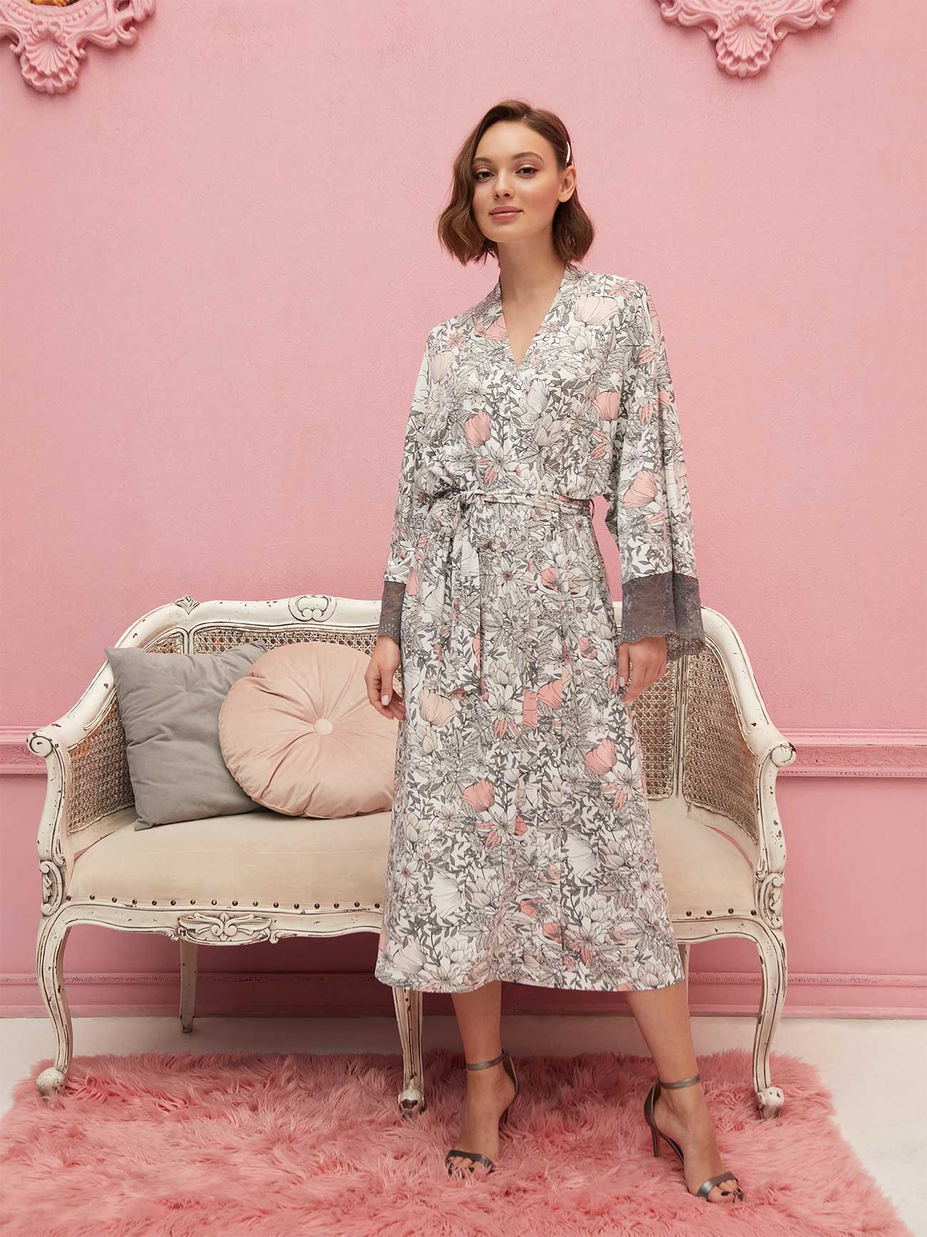 Халат Jardin eveille  Цветы, Mia Cara 7