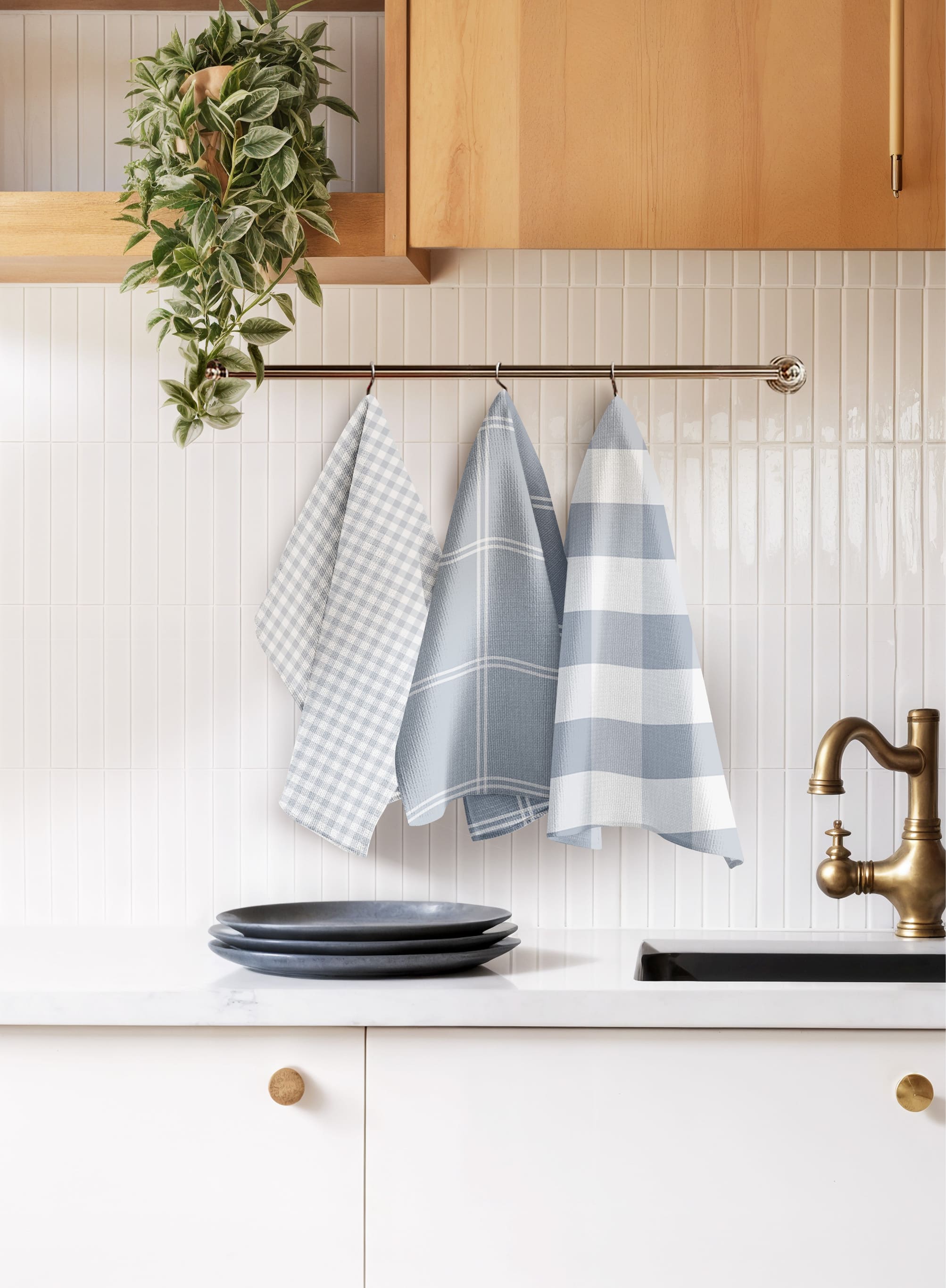 Комплект полотенец Унисон Клетка 1