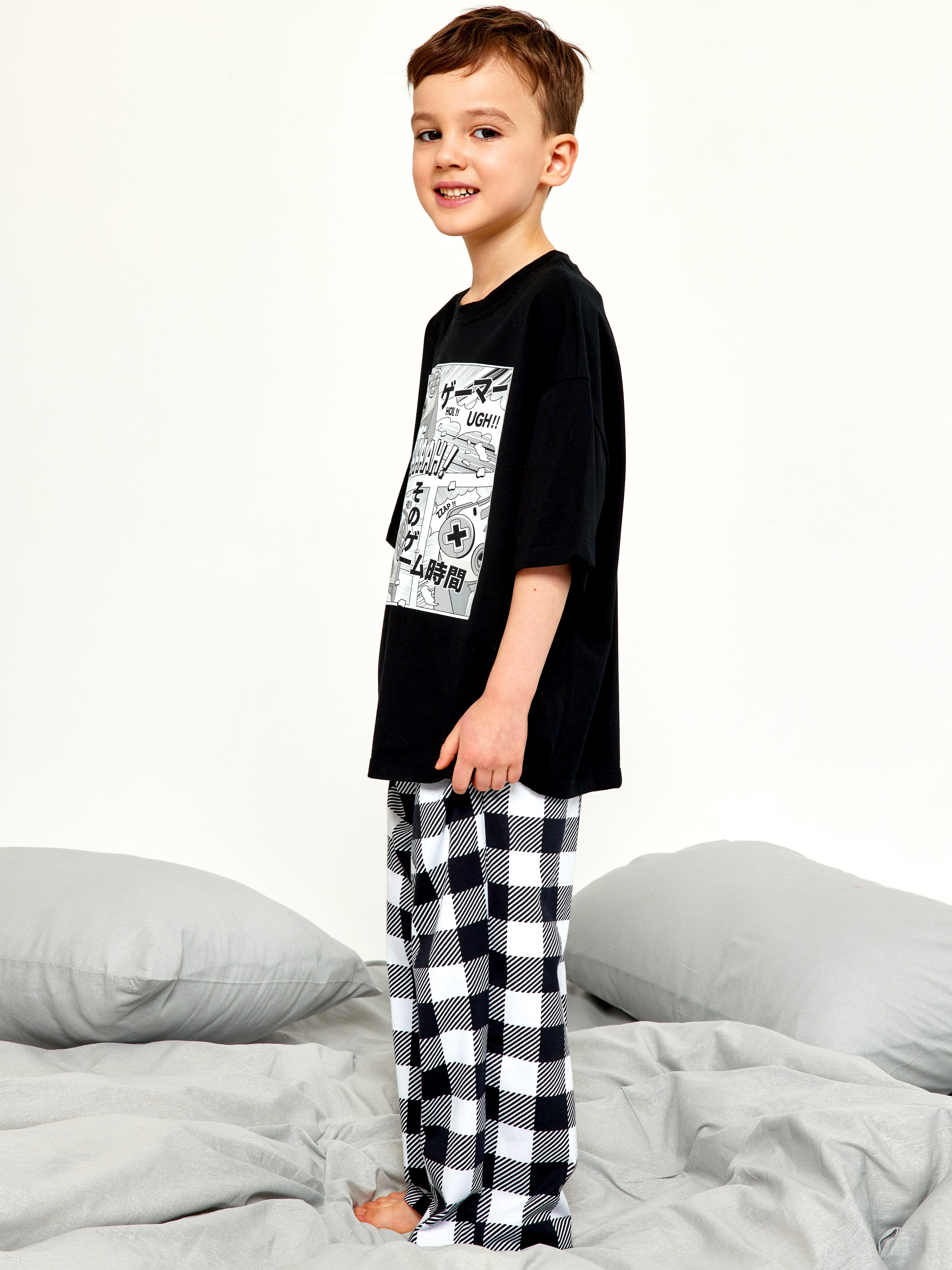 Пижама Juno Клетка 1