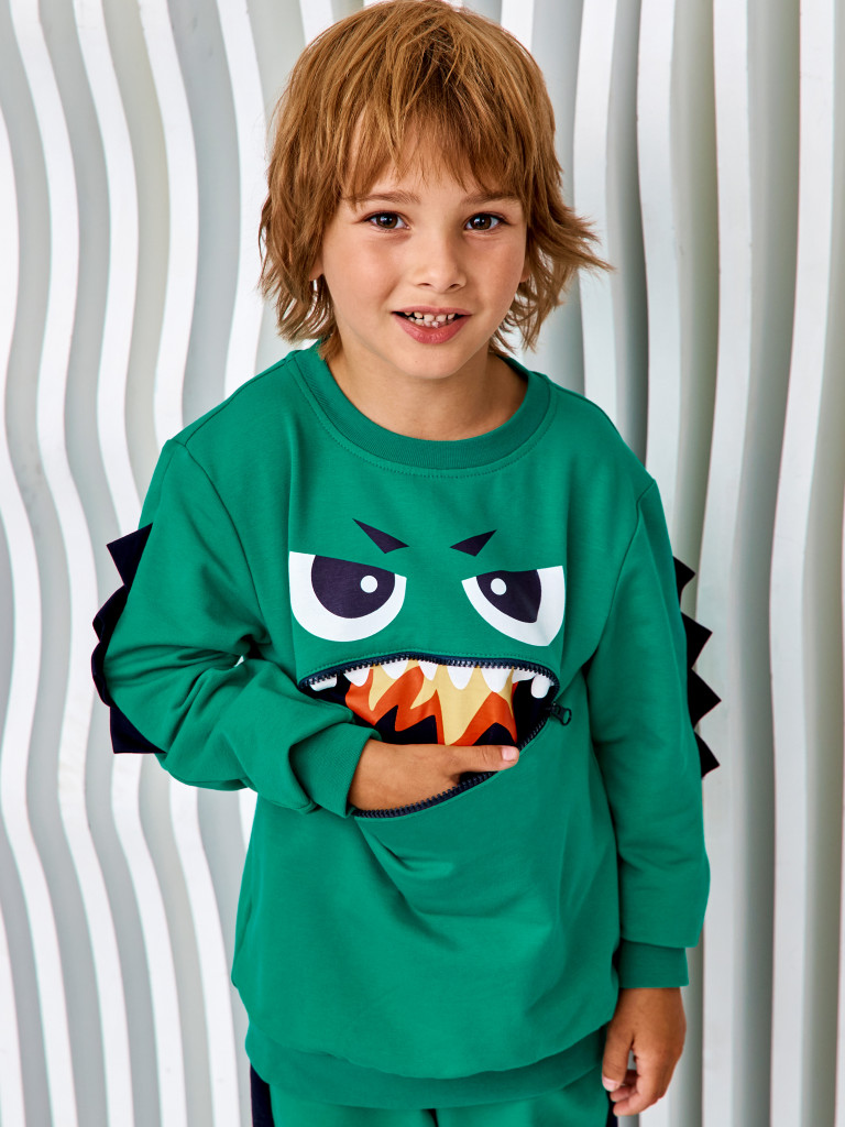 Свитшот "ROBOREX", зеленый, Juno 4