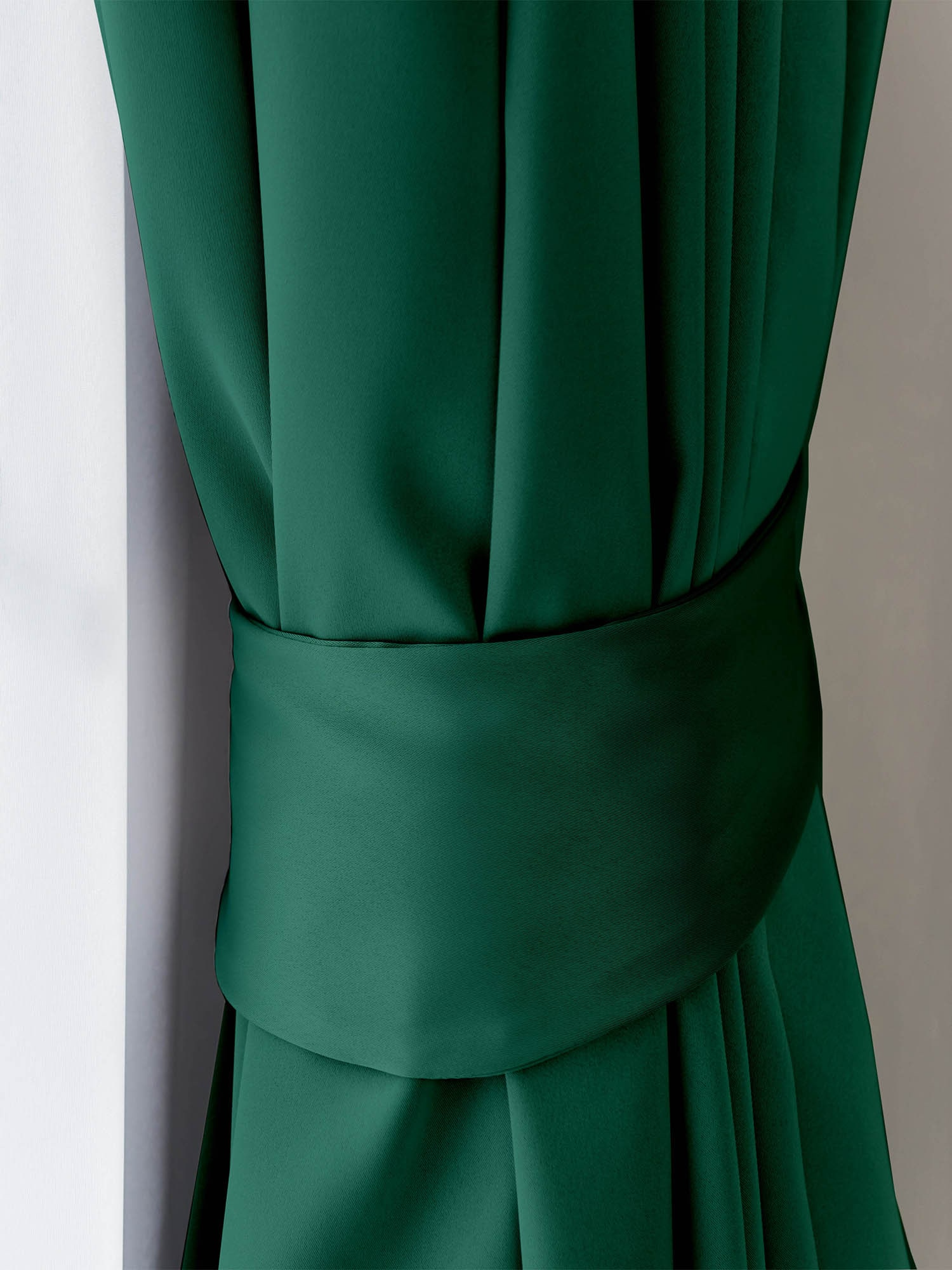 Комплект штор велюр с подхватами 200х270 (2 шт) Essential home рис Teal green Унисон 2