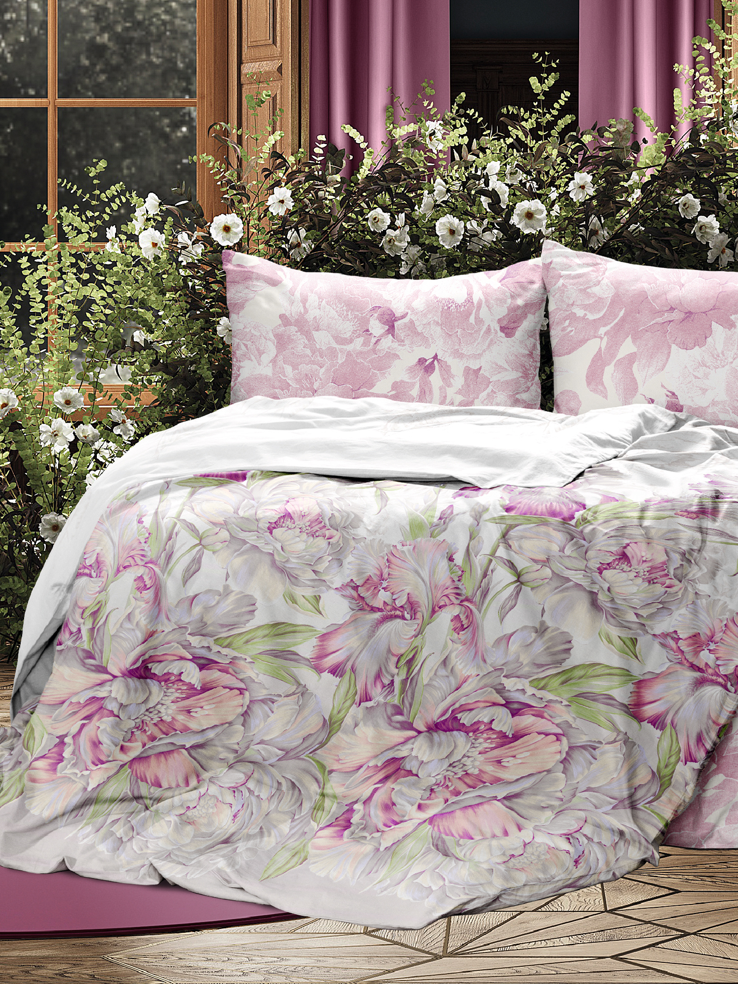 Постельное бельё Mia Cara Царство пионов 2/2 0