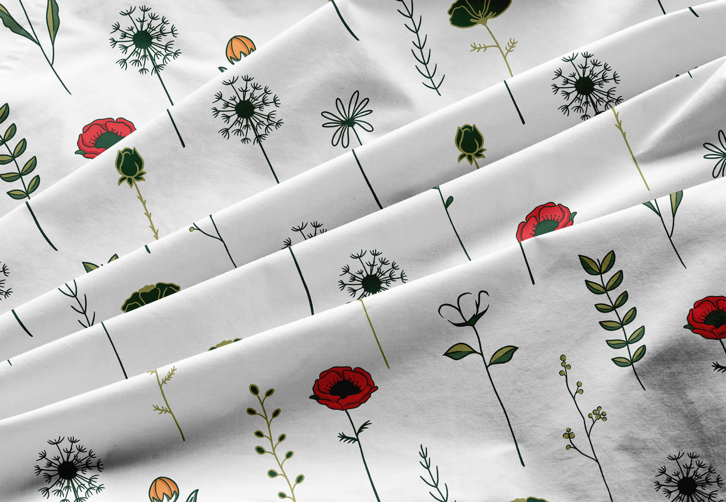 Простыня на резинке Унисон Bloomwhite 3