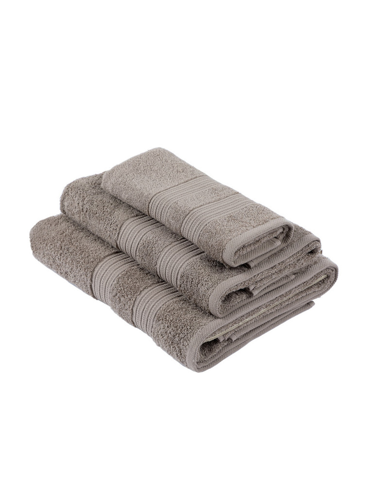 Комплект махровых полотенец "Raffle", тауп, Унисон 2