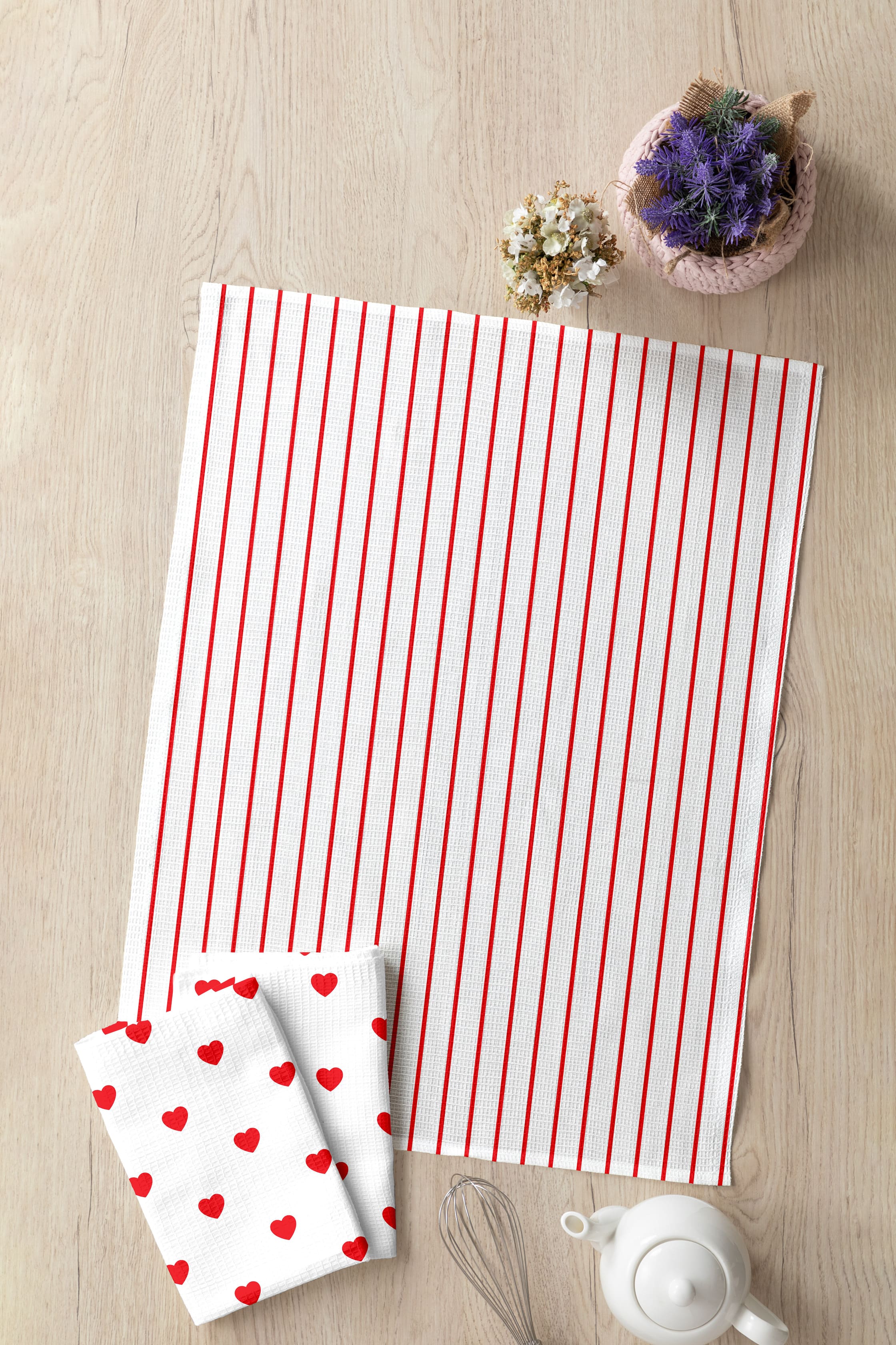 Комплект полотенец Mia Cara Сердца 4