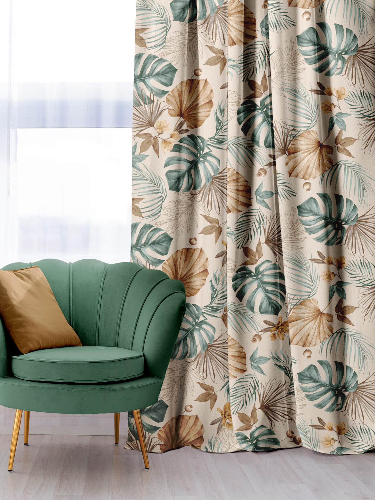 Штора Mia Cara Тропическая пальма 0