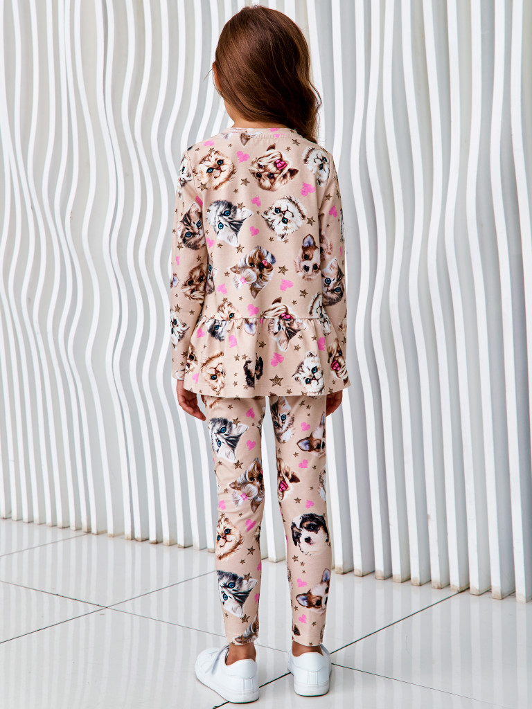 Лосины "FLUFFY FRIENDS", розовый, Juno 2