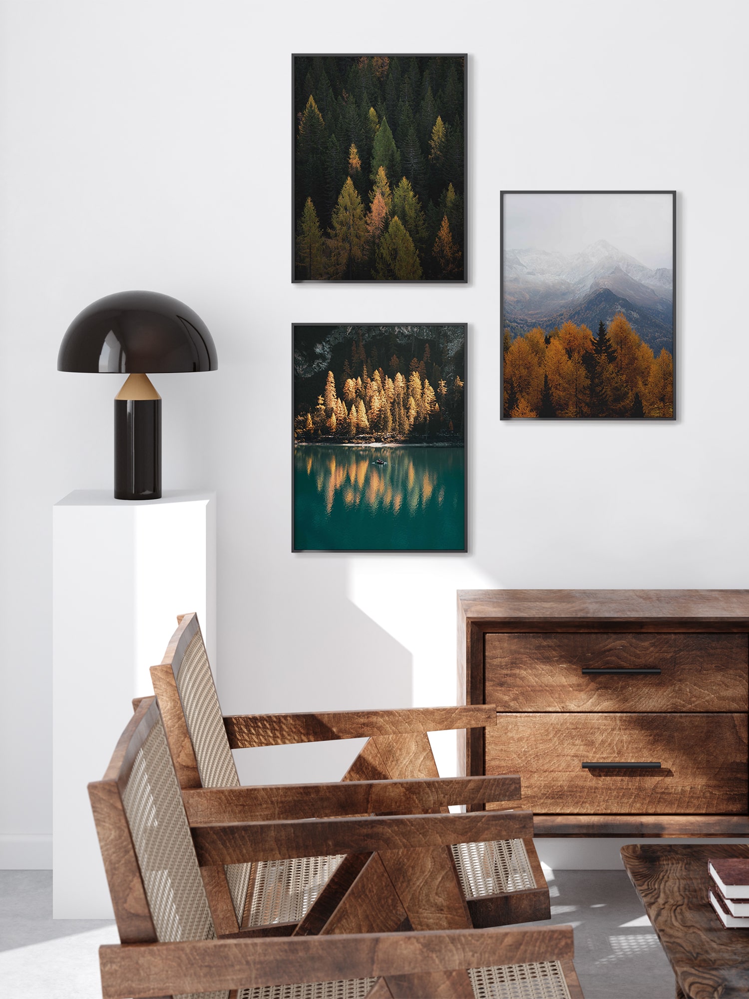 Набор из 3х постеров "Унисон" Woodland 2