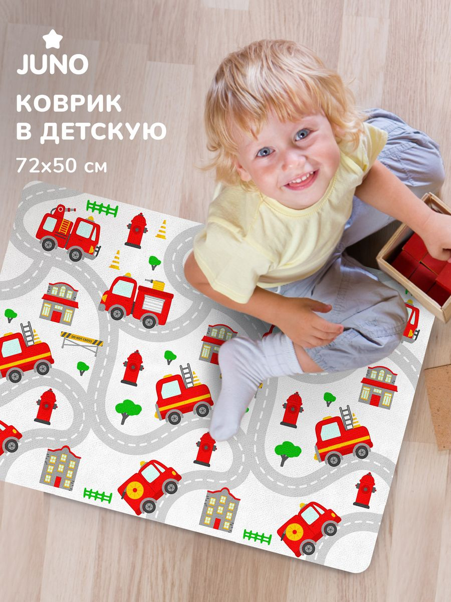 Коврик Juno Пожарные машинки 0