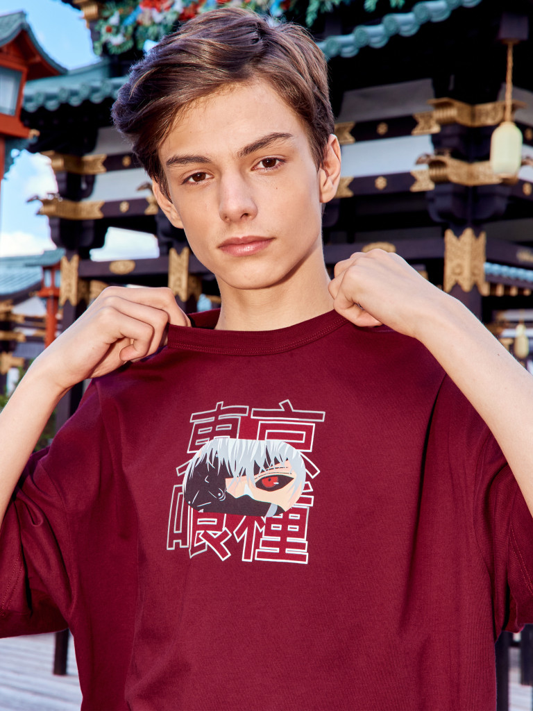 Футболка "TOKYO PUNK", бордовый, Crazy Getup 1