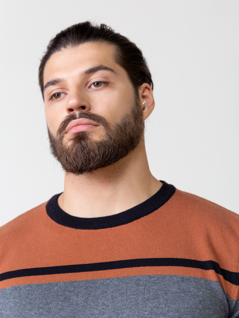 Джемпер, оранжевый/черный, BeGood 2