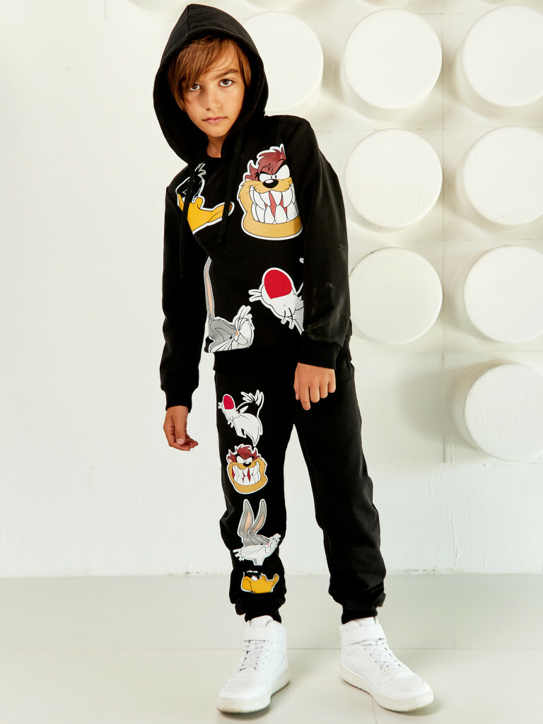 Худи / толстовка Looney Tunes Черный, Crazy Getup 1