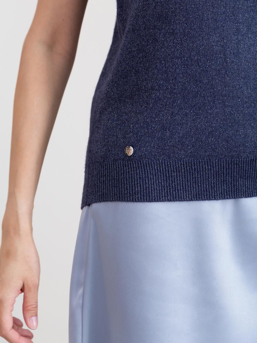 Джемпер "Diamond Shine", темно-синий меланж, BeGood 3