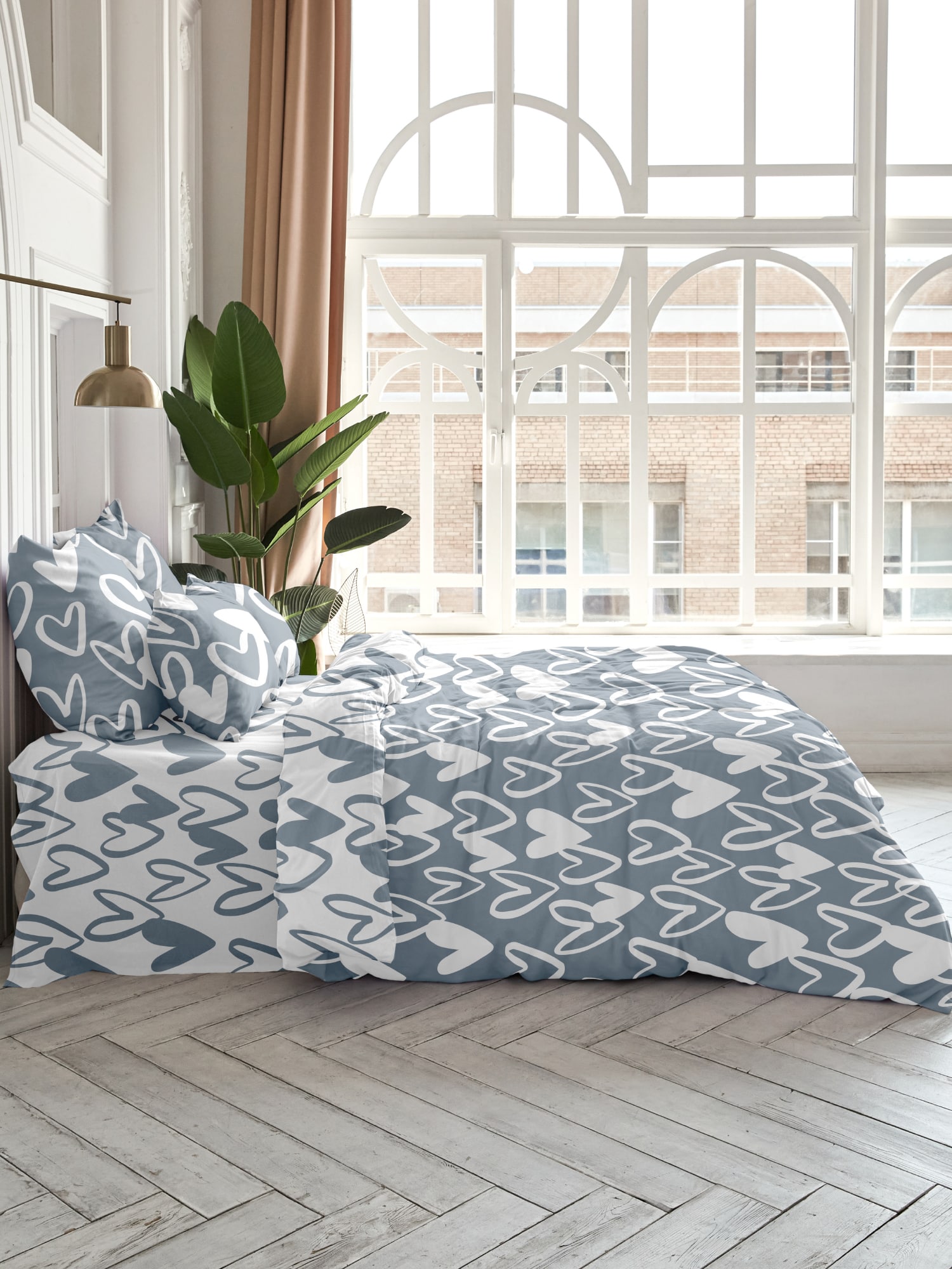 Постельное бельё Унисон Hearts 1