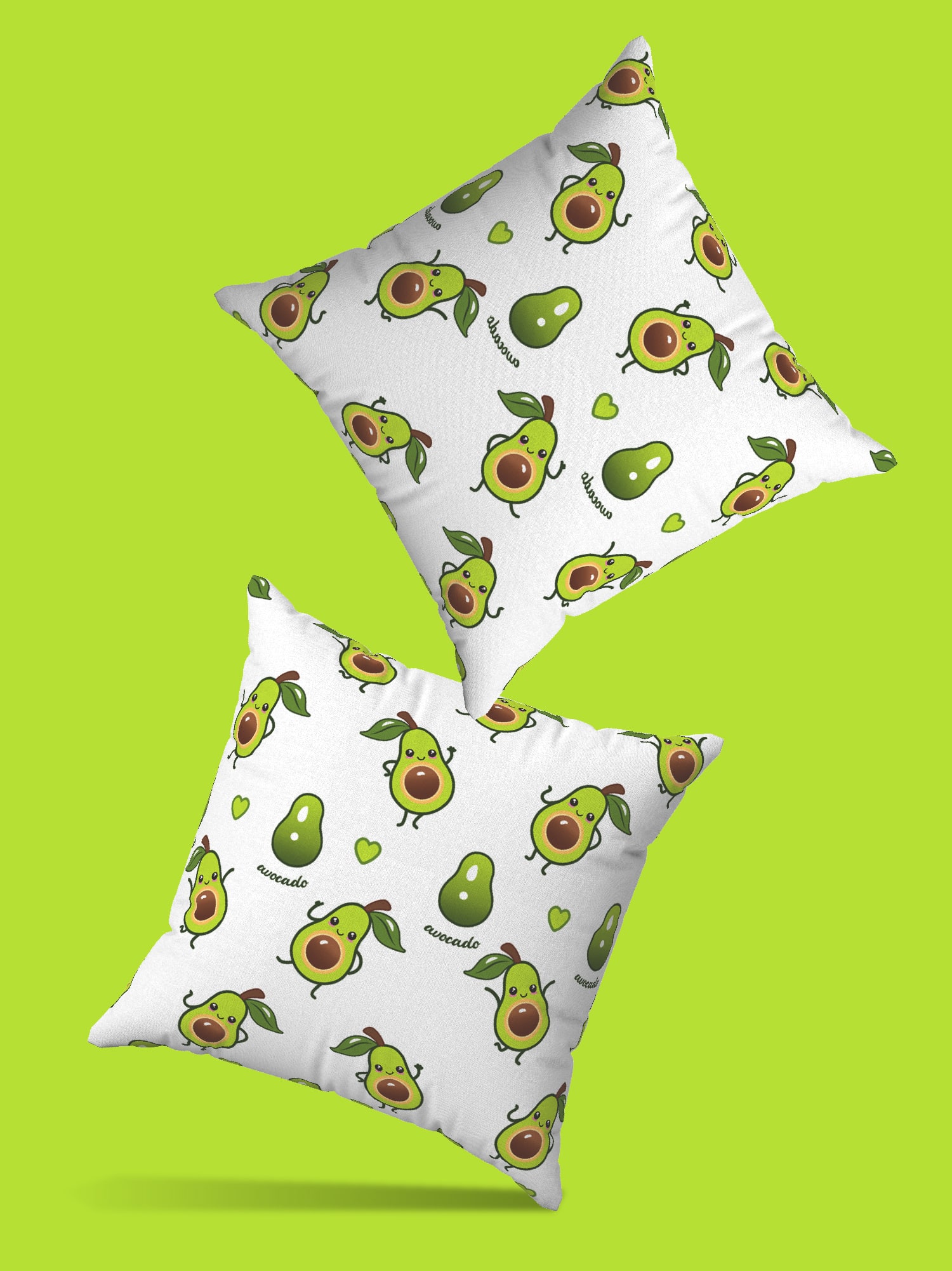 Комплект наволочек, Avocado White, Crazy Getup 1