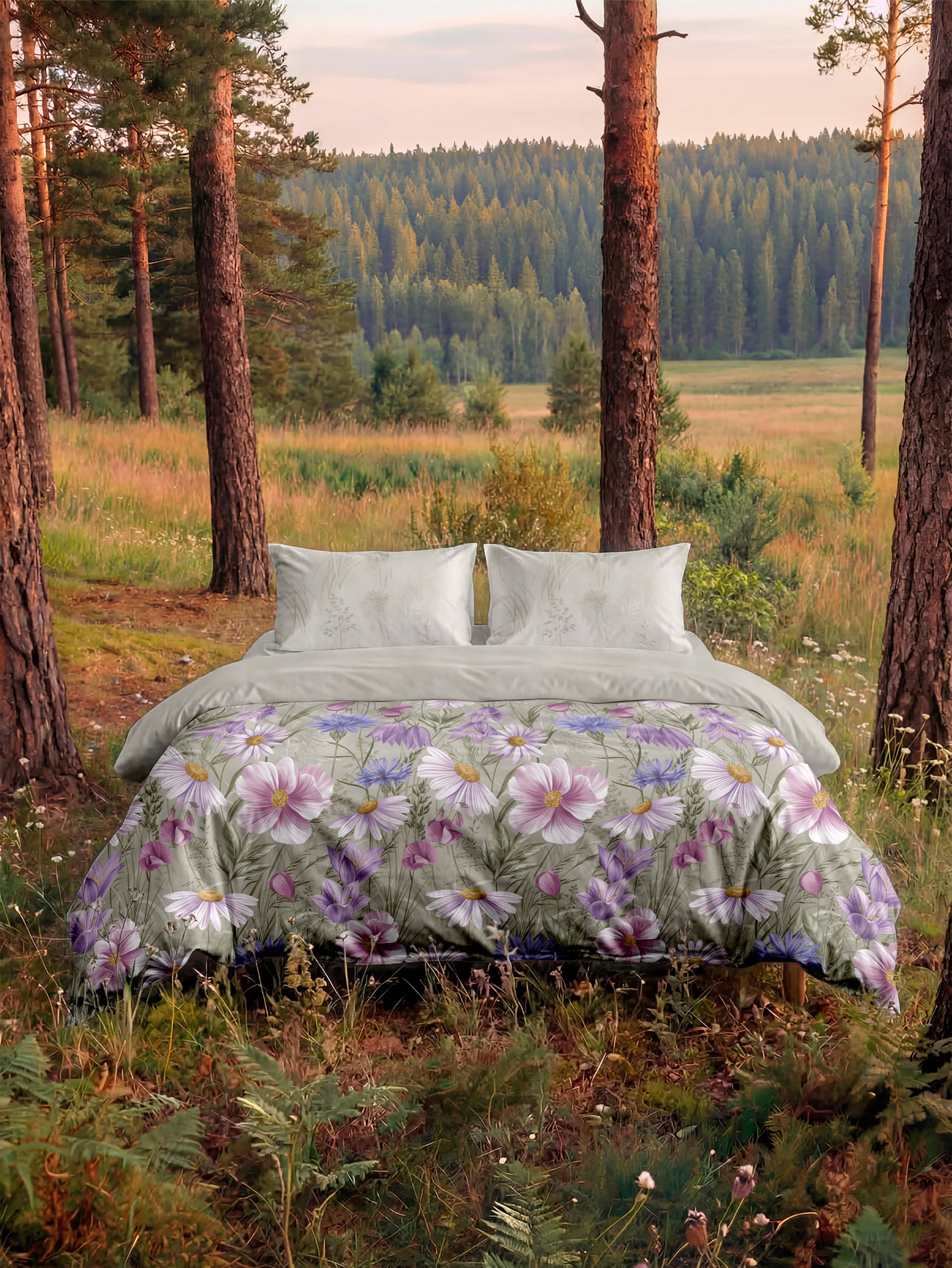 Постельное бельё Унисон Луговые цветы 0