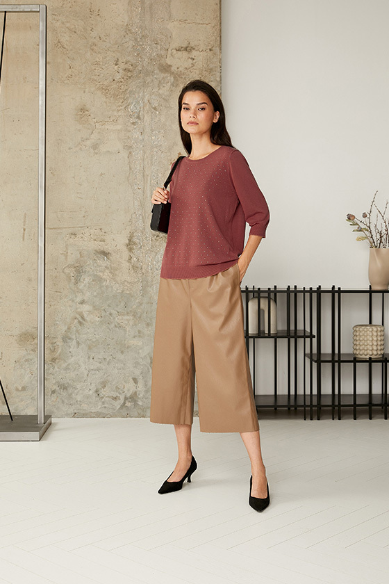 Джемпер Fleur Noir Кирпичный, BeGood 1