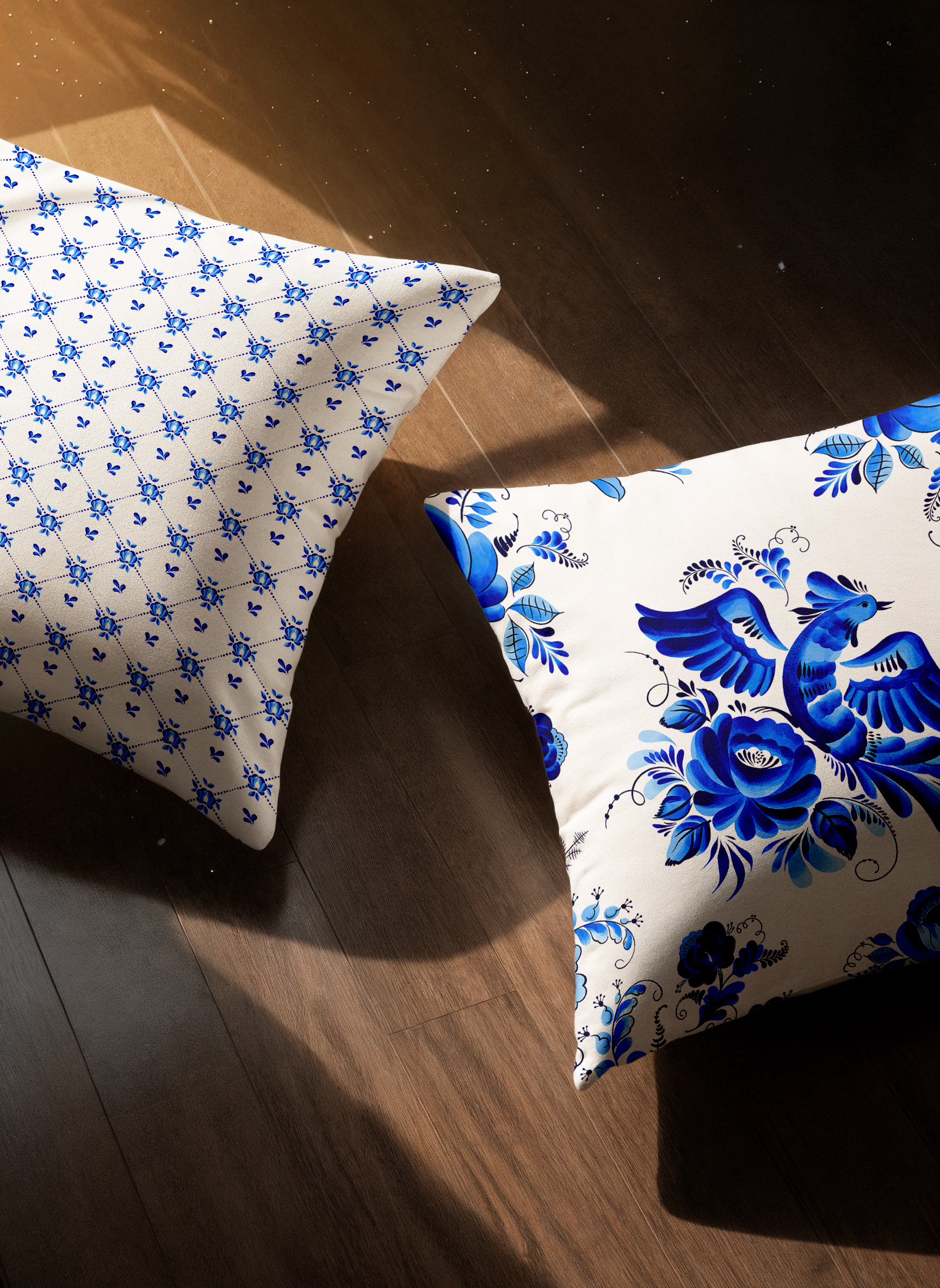 Подушка декоративная Унисон Гжель 2