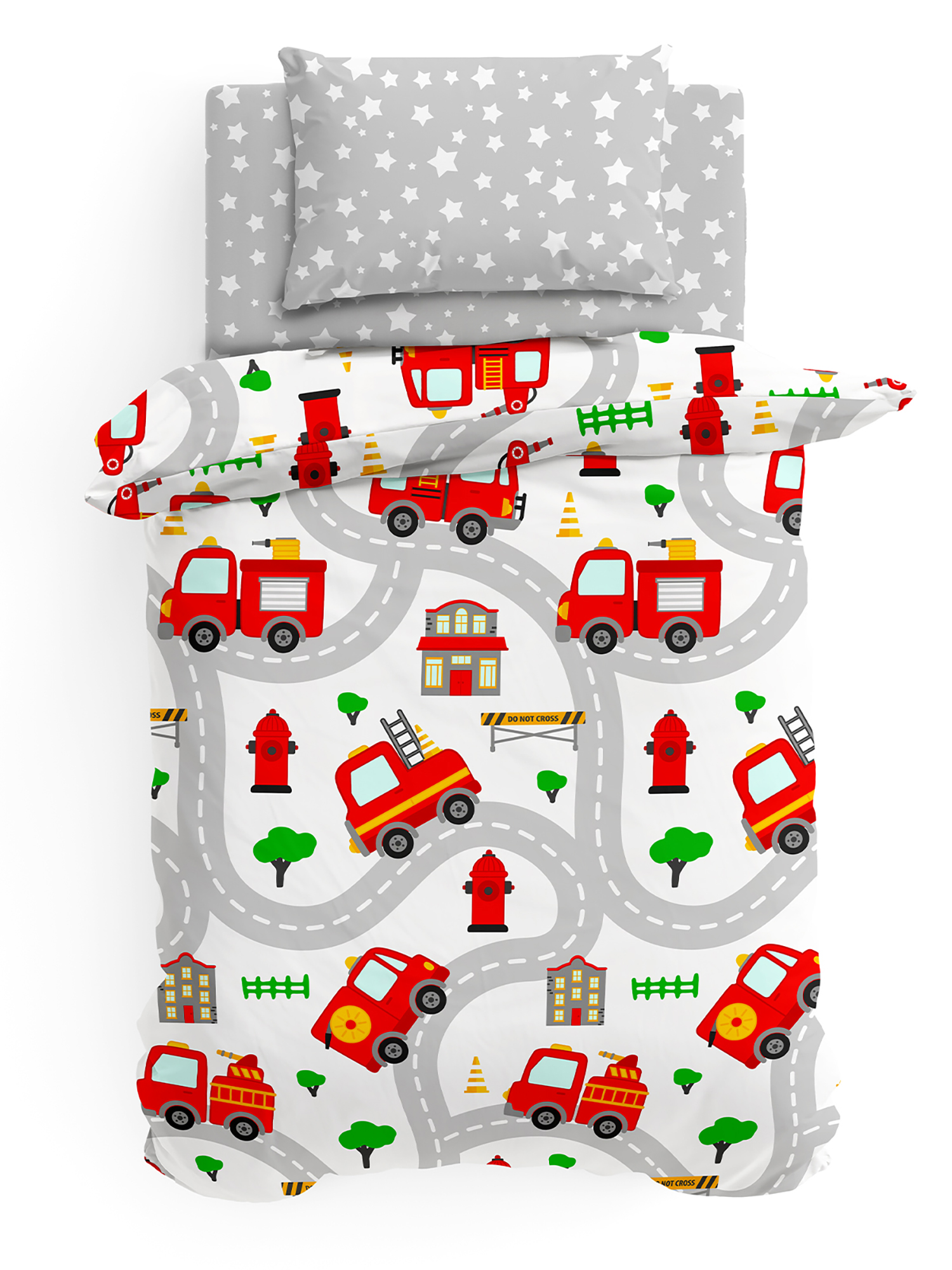 Постельное белье Пожарные машинки, Juno 1