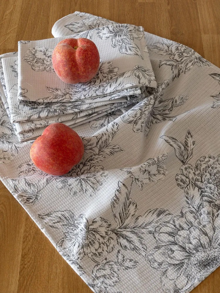 Комплект вафельных полотенец "Bottega Verde", Mia Cara 1