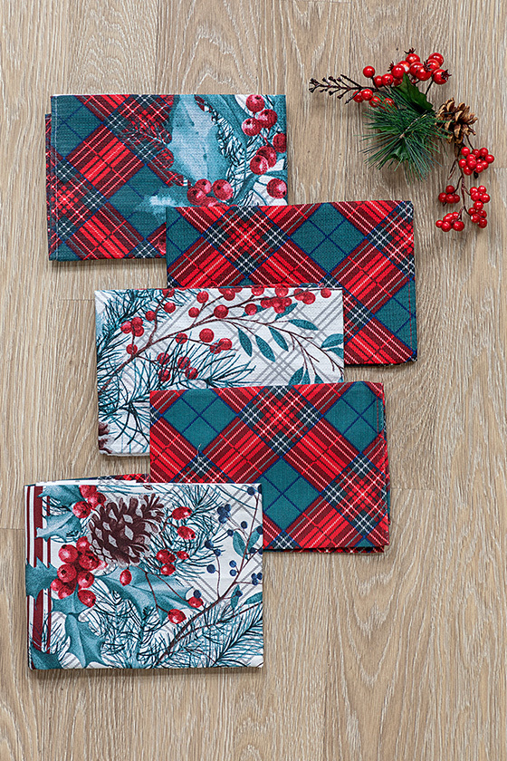 Комплект вафельных полотенец "Celebration", Унисон 4