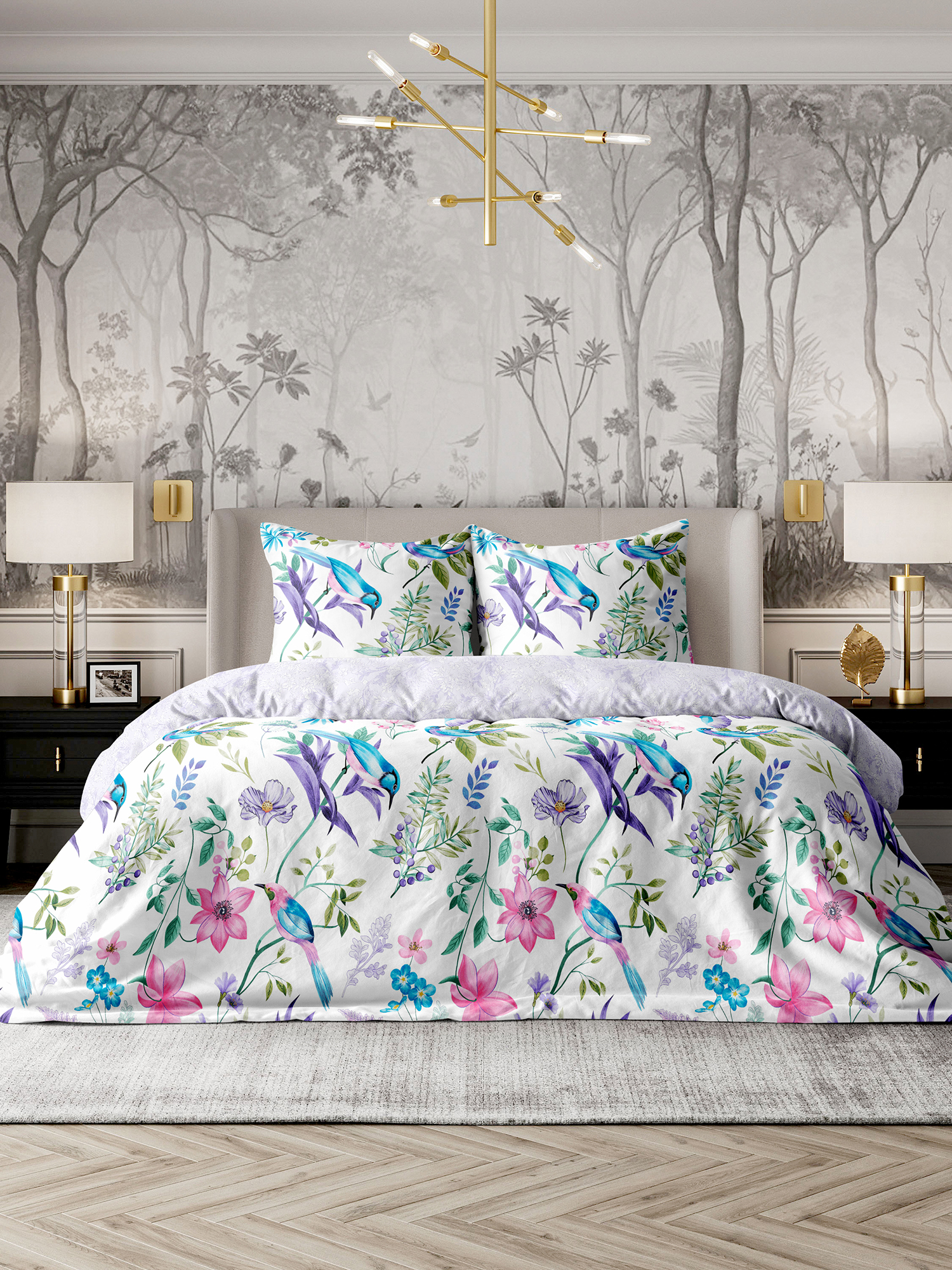 Постельное бельё Mia Cara Purple Paradise 0