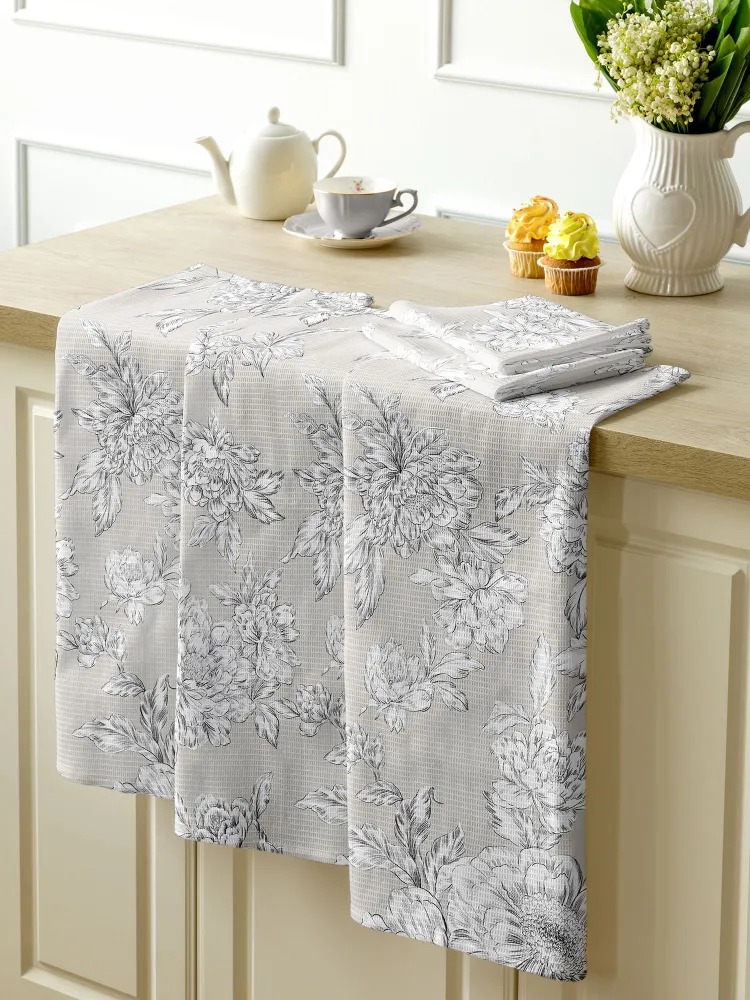 Комплект вафельных полотенец "Bottega Verde", Mia Cara 0