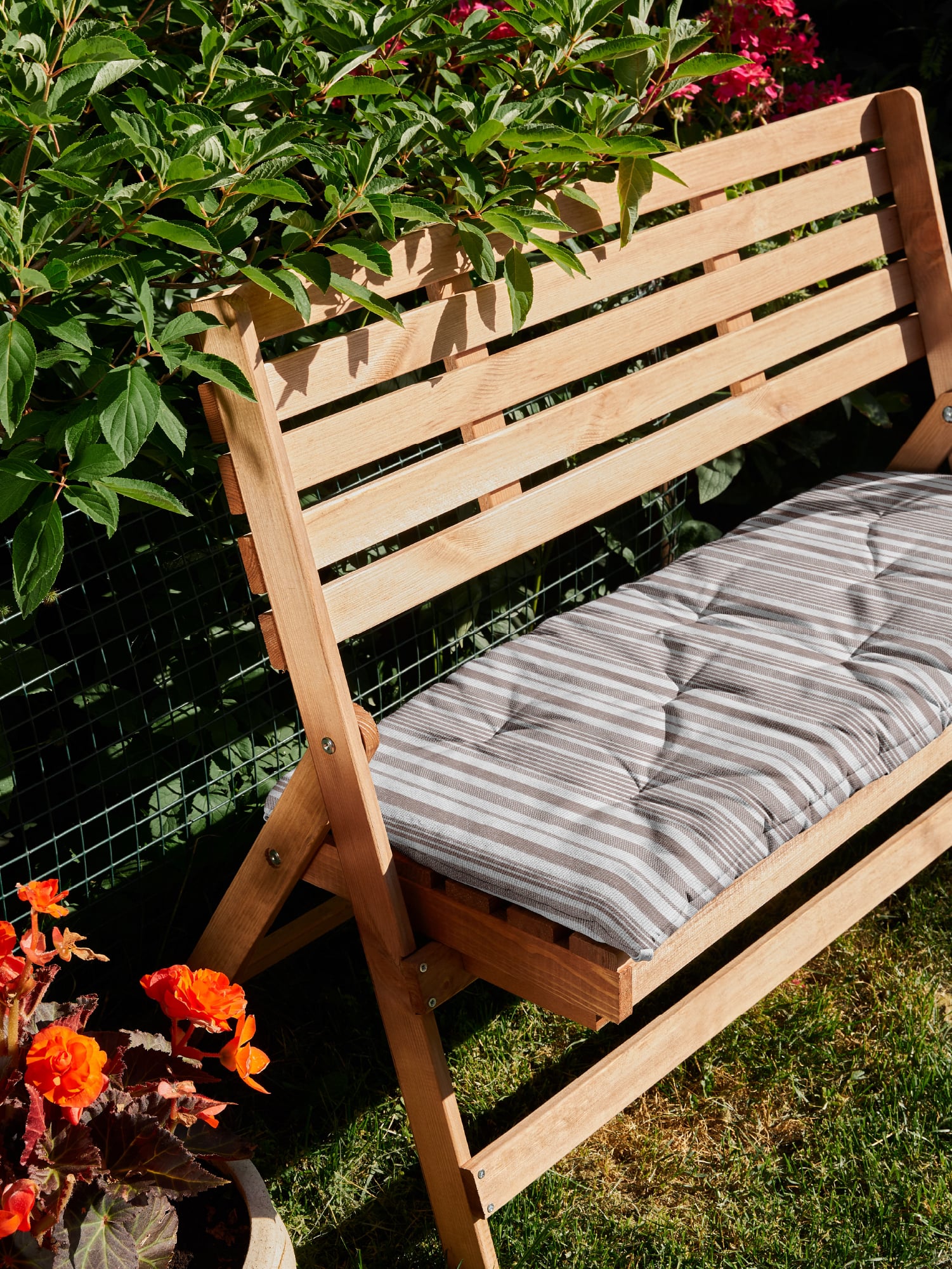 Подушка на скамью Унисон Grey flax 1