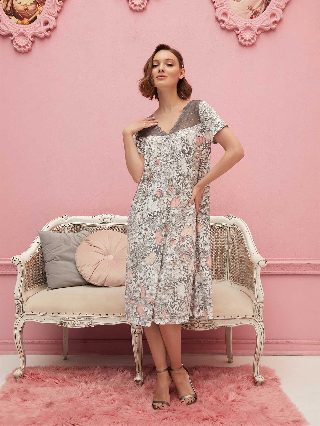 Сорочка Jardin eveille  Цветы, Mia Cara 1