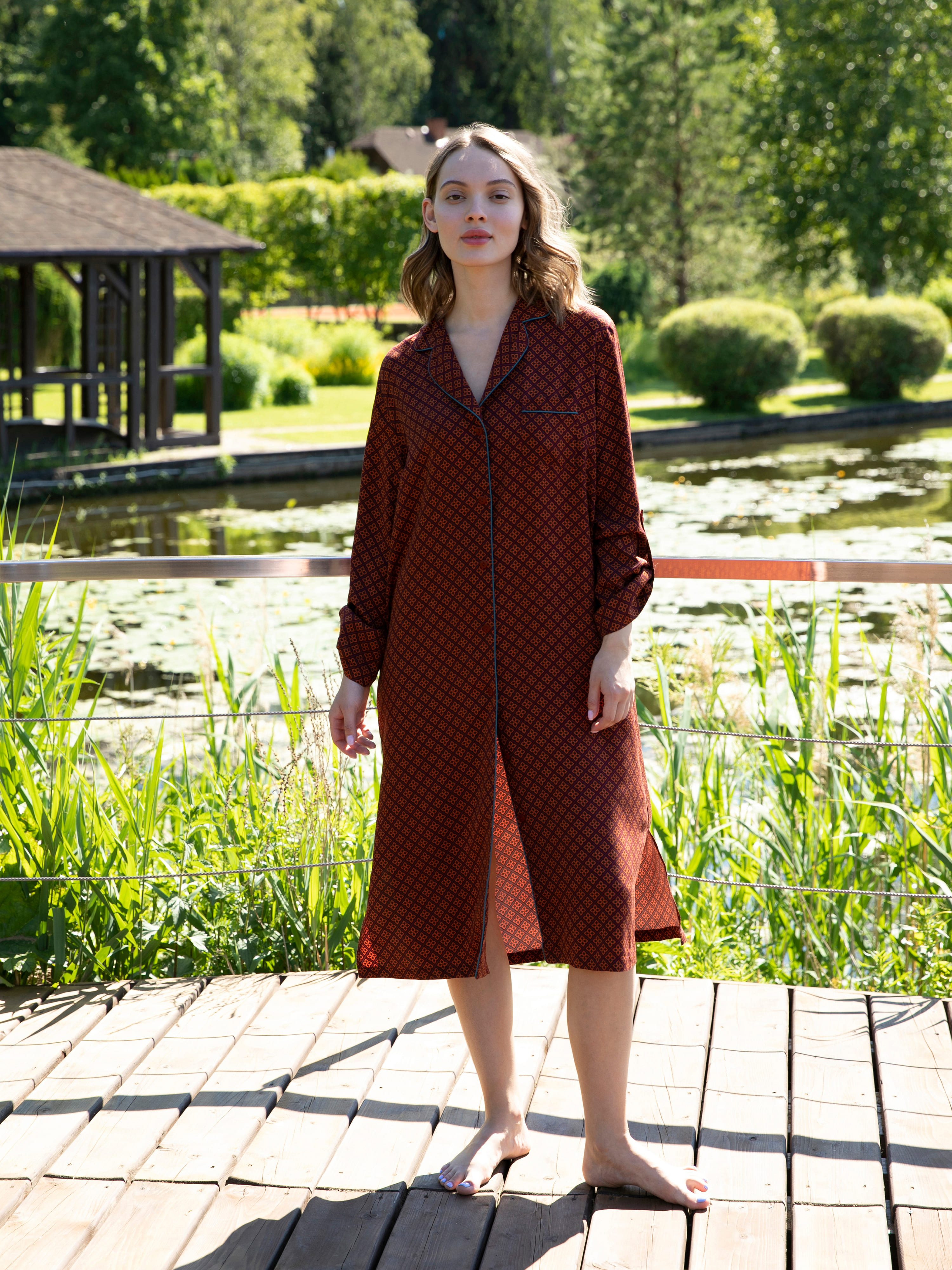 Халат Chocolate Souffle, шоколад, Mia Cara 1