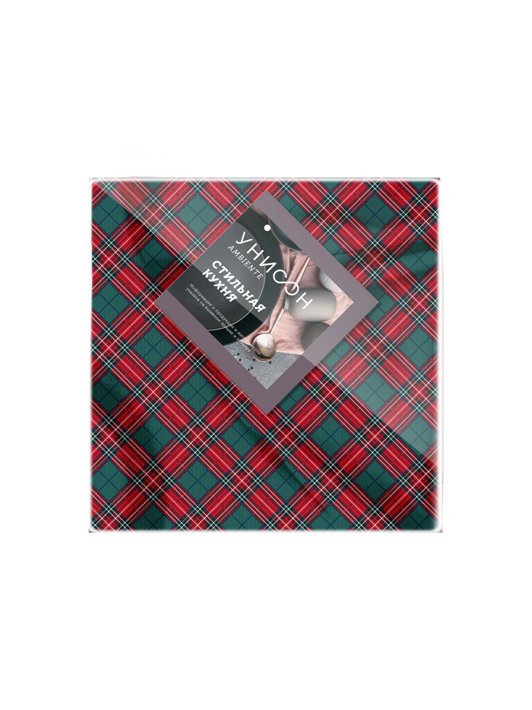 Комплект салфеток рогожка 32х32 см (6 шт.) "Сell" 3