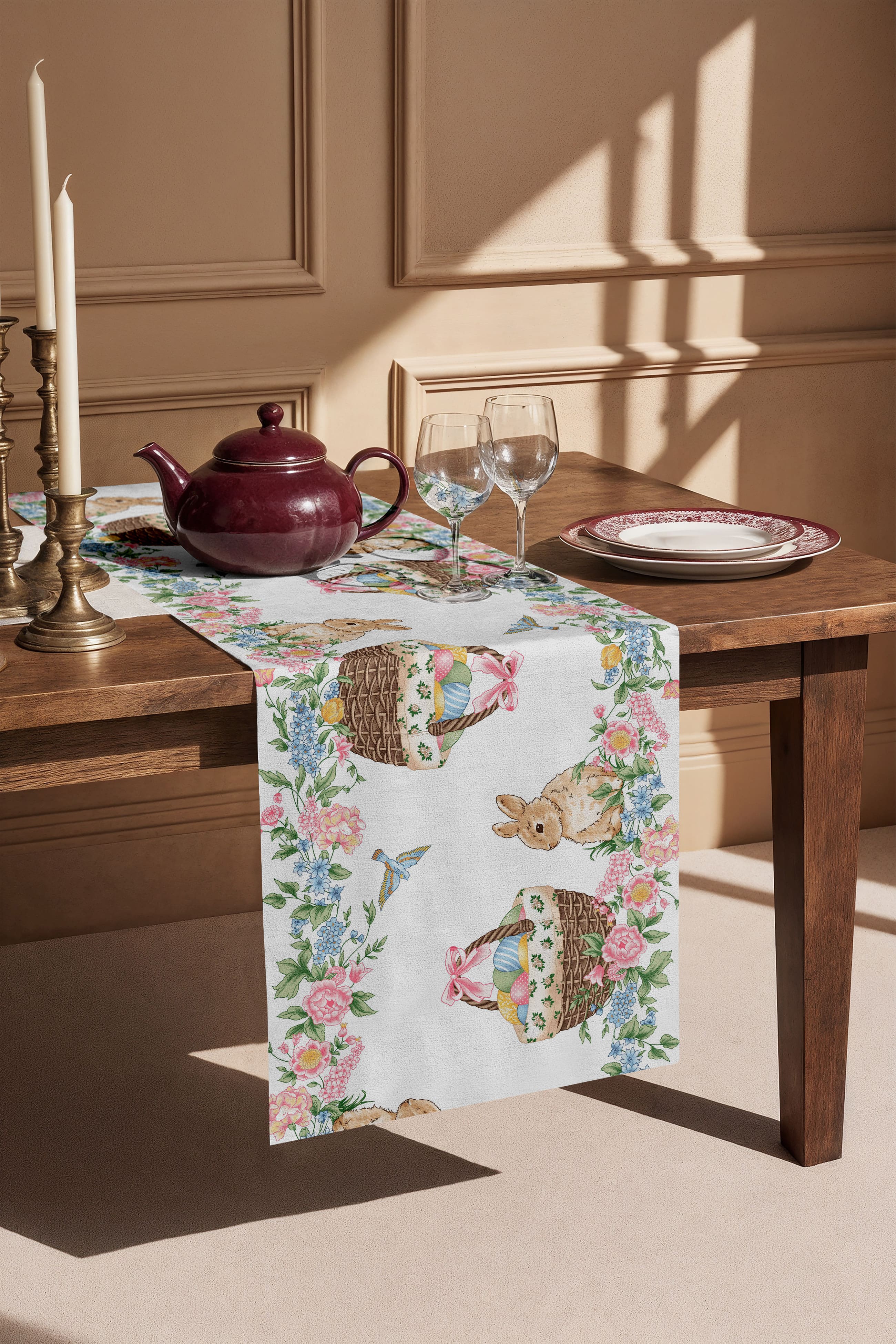 Скатерть-дорожка Mia Cara Весенний кролик 3