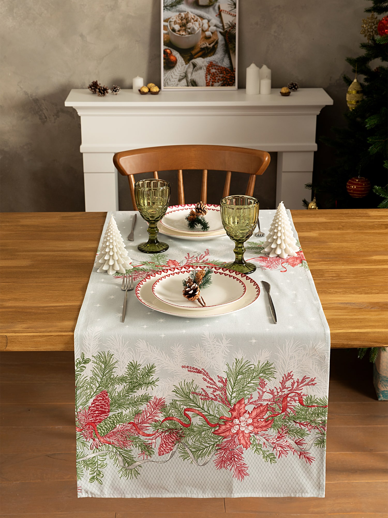 Скатерть-дорожка Унисон Golden holiday 1