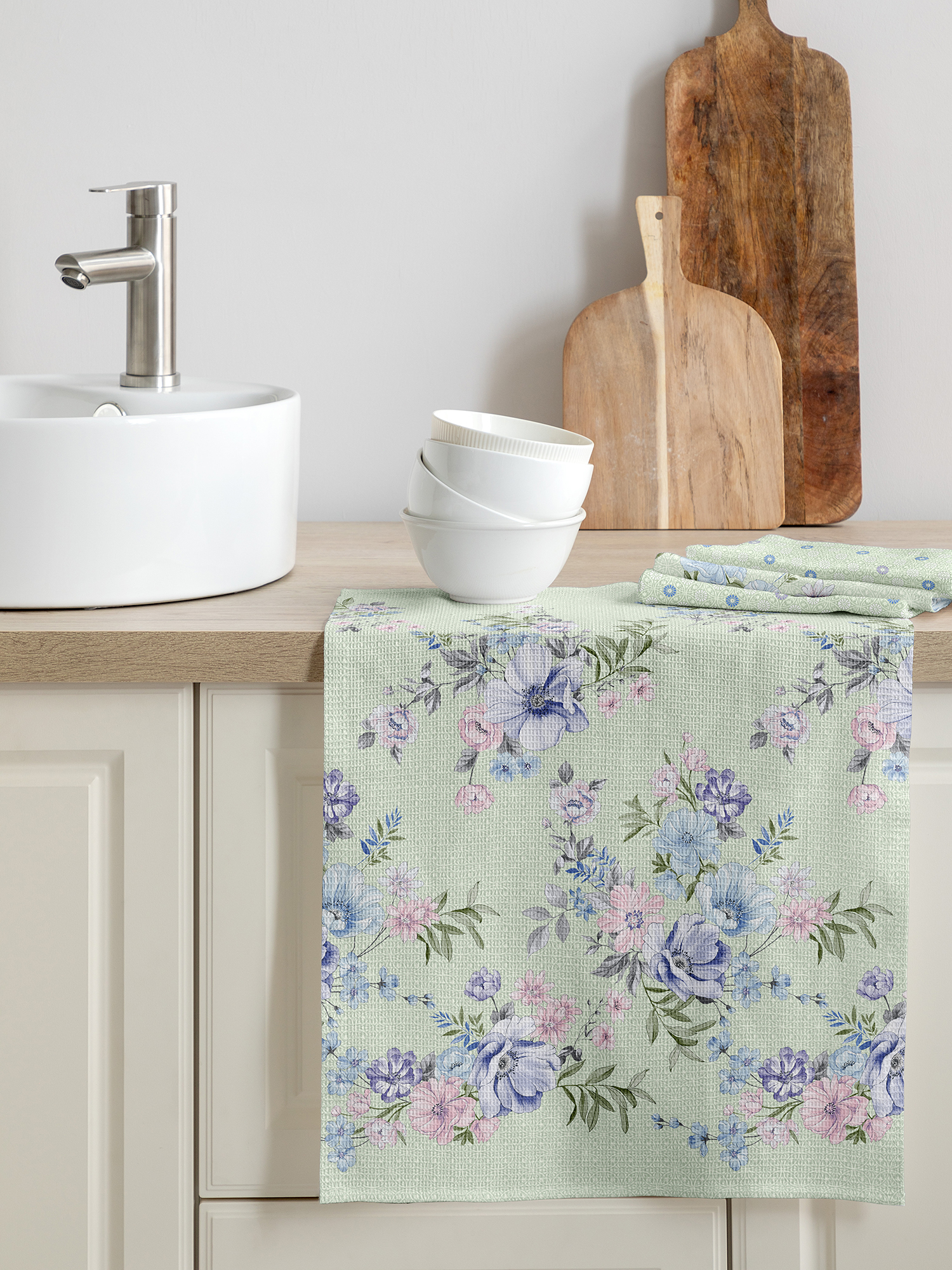 Комплект вафельных полотенец "Euphoria", Mia Cara 0