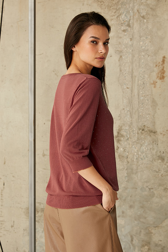 Джемпер Fleur Noir Кирпичный, BeGood 3