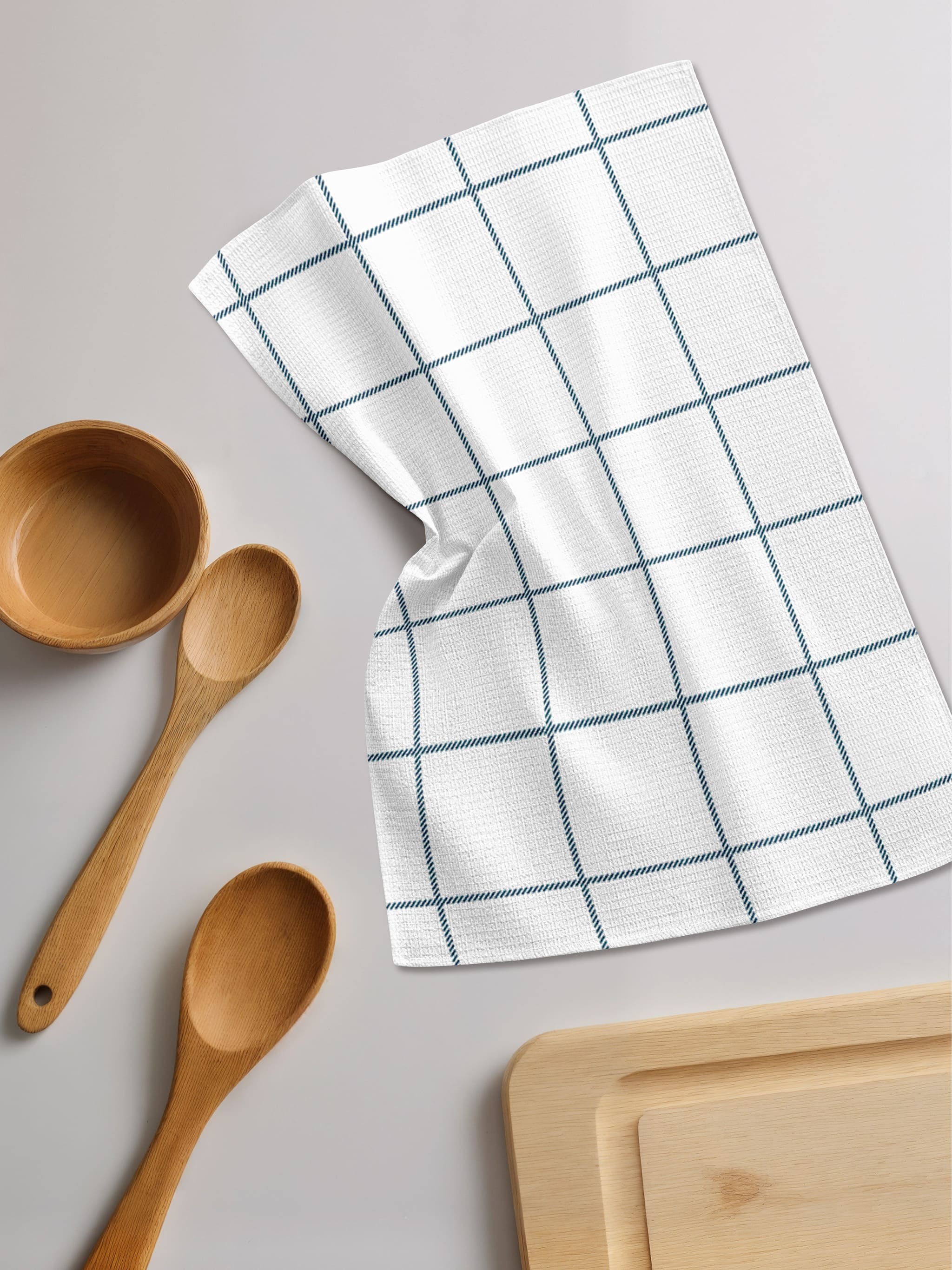 Комплект полотенец Унисон Синий минималистичный 5