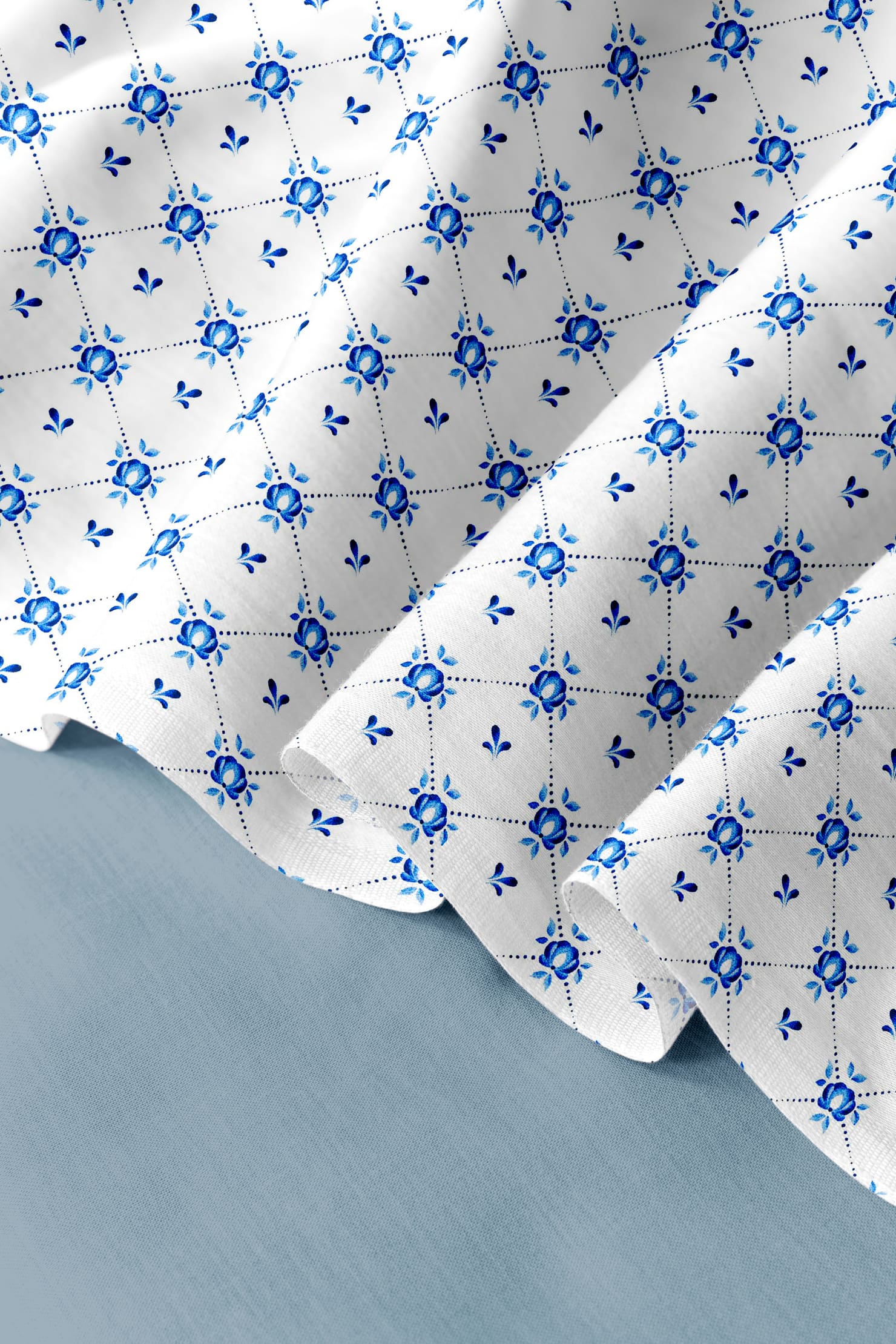 Простыня Унисон Гжель 0