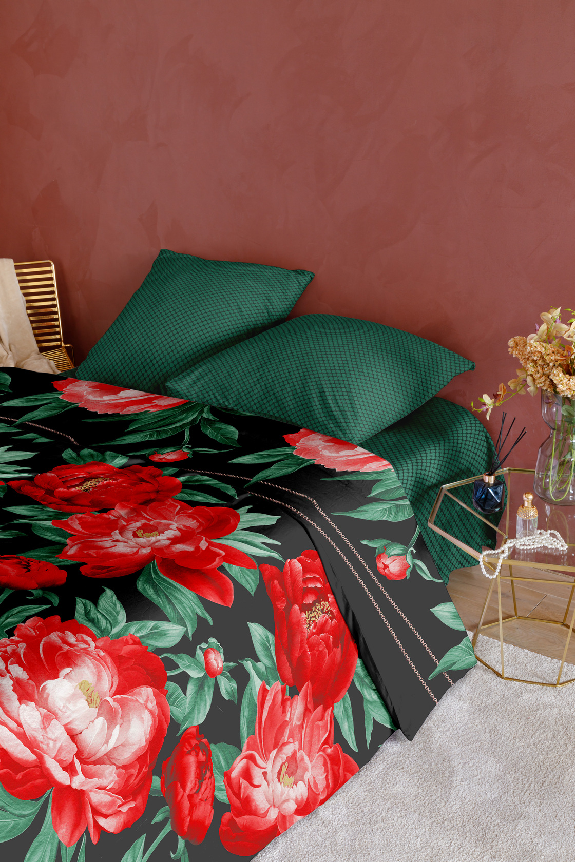 Постельное бельё Флоранс Алые пионы 2