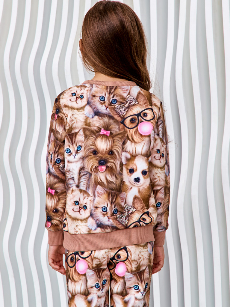 Свитшот "FLUFFY FRIENDS", бежевый, Juno 2